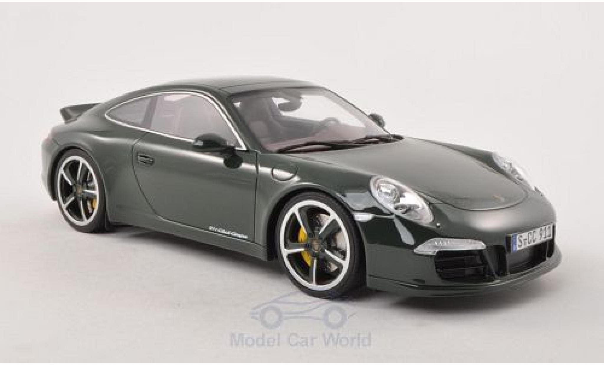 Porsche 991 SC 1/18 GT Spirit 911 () Club Coupe green 2012 T&uuml;ren und Hauben geschlossen diecast model cars