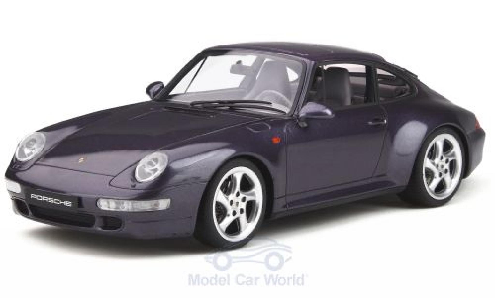 Porsche 993 4S 1/18 GT Spirit 911 () Carrera 4S metallic lila Split Grille diecast model cars