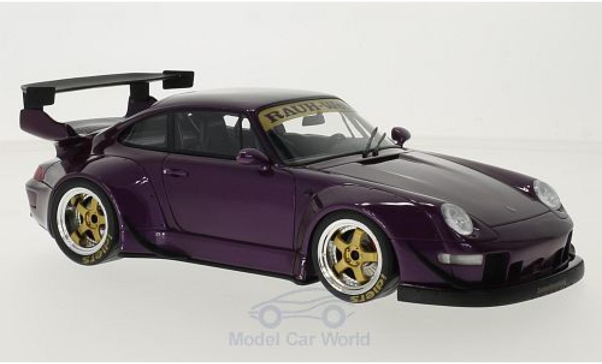 Porsche 993 RWB 1/18 GT Spirit 911 () RWB metallic purple diecast model cars