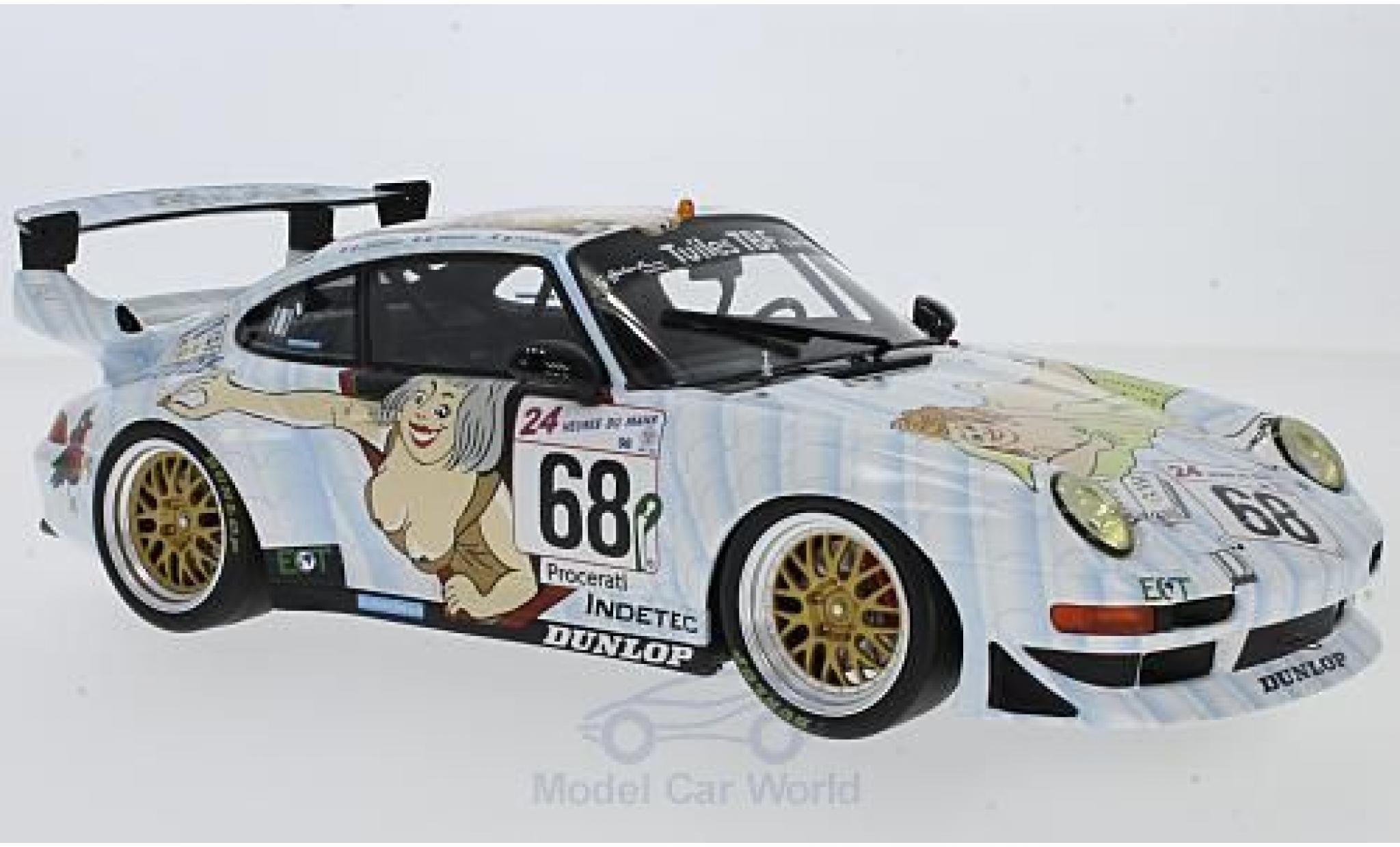 Porsche 996 GT2 1/18 GT Spirit 911 GT2 No.68 Elf Haberthur Racing 24h Le Mans 1998 E.Graham/H.Poulain/J-P.Maury-Laribiere diecast model cars
