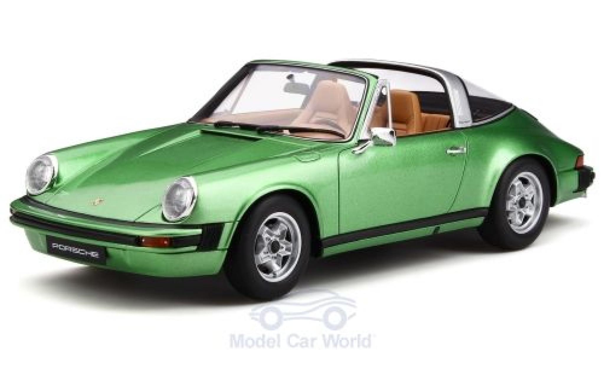 Porsche 930 Targa 1/18 GT Spirit 911 S 2.7 Targa metallic green 1974 diecast model cars