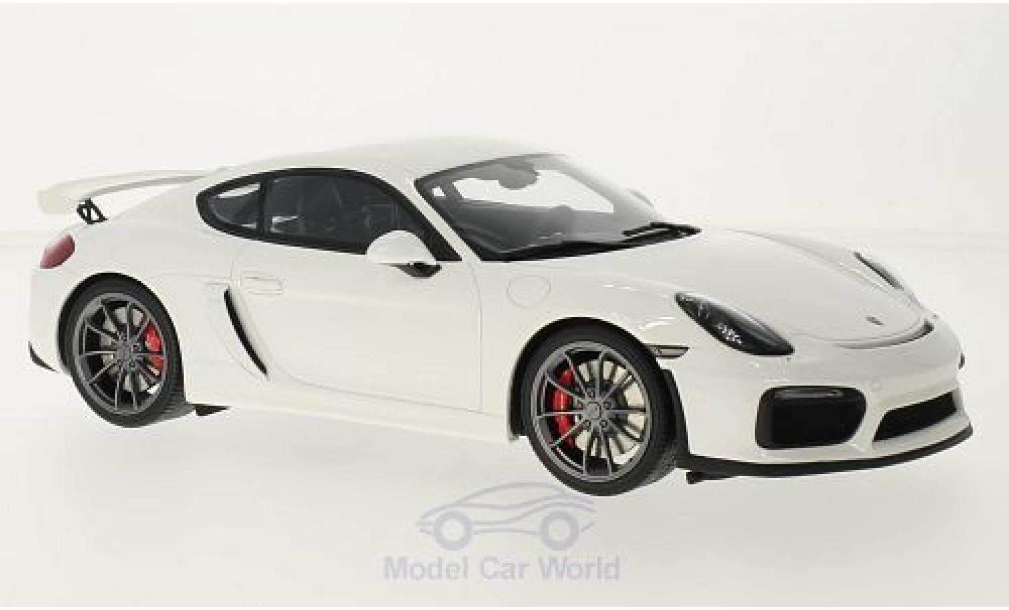 Porsche Cayman GT4 1/18 GT Spirit GT4 white diecast model cars