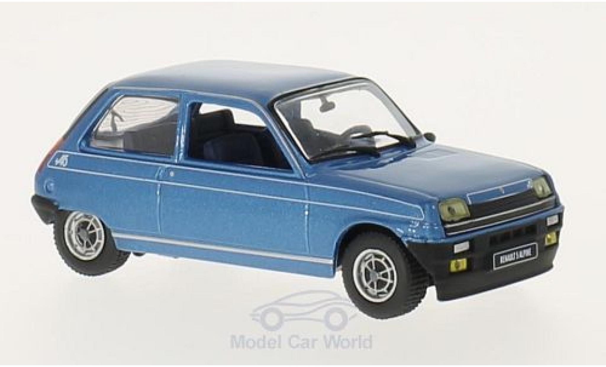 Renault 5 Alpine 1/43 GTI Collection Alpine metallic blue 1976 diecast model cars