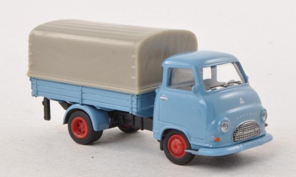 Hanomag Kurier 1/87 Schuco Pritsche grey-blue PP-LKW diecast model cars
