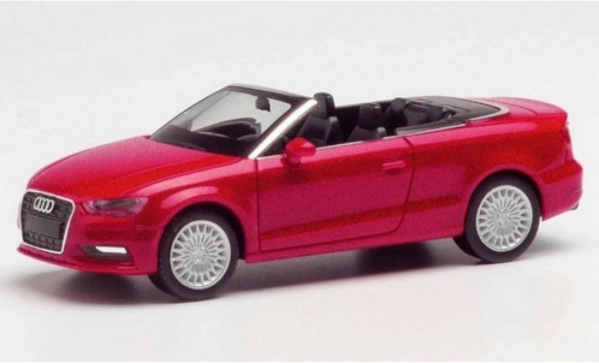 Audi A3 1/87 Herpa Convertible metallic red diecast model cars