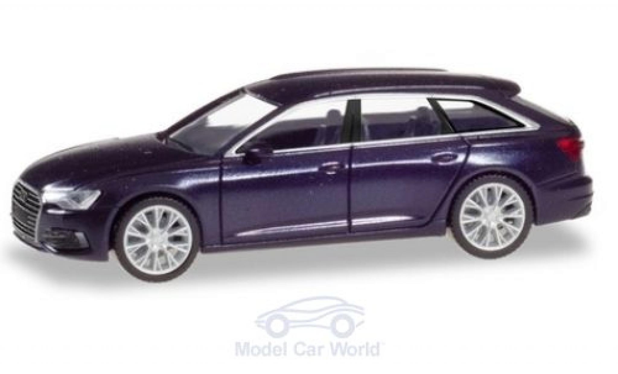 Audi A6 1/87 Herpa Avant metallic blue diecast model cars
