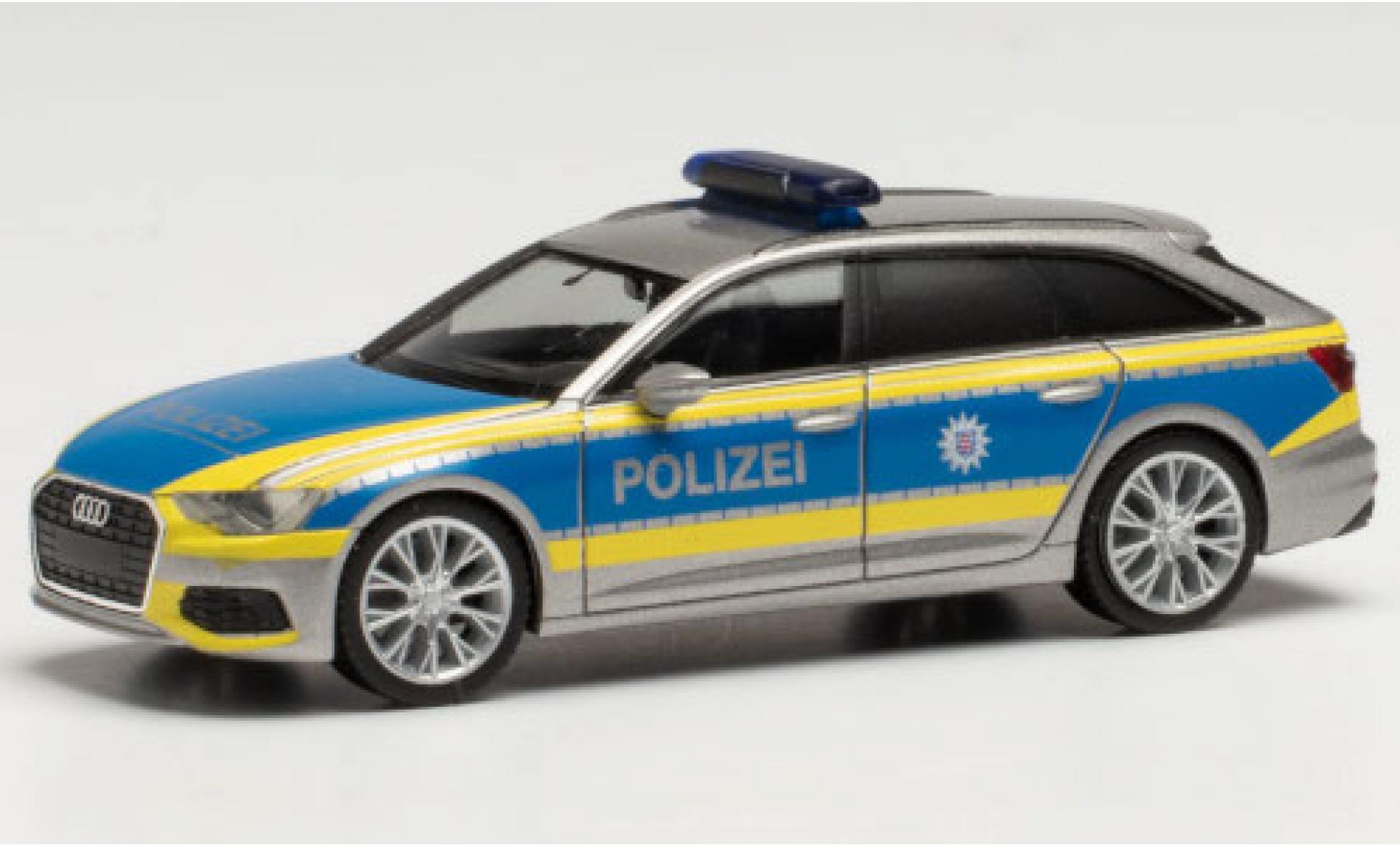 Audi A6 1/87 Herpa Avant Police Th&uuml;ringen diecast model cars