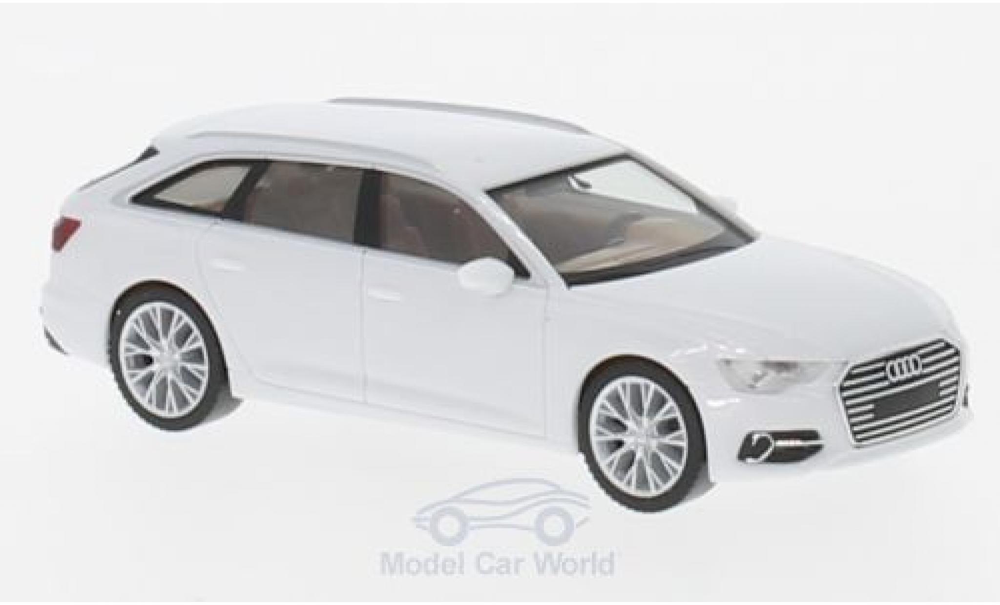 Audi A6 1/87 Herpa Avant white diecast model cars