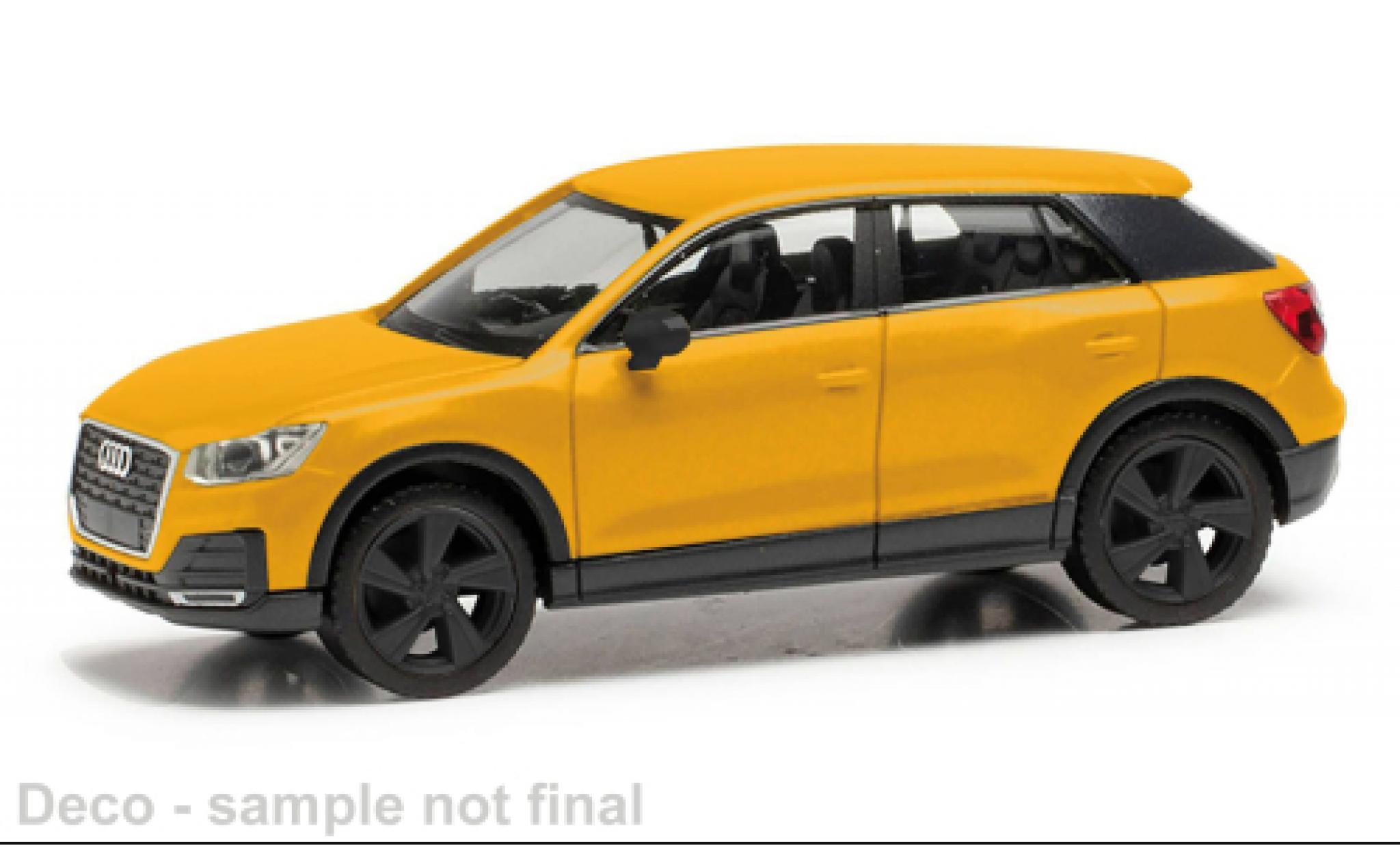 Audi Q2 1/87 Herpa yellow 1:87 diecast model cars