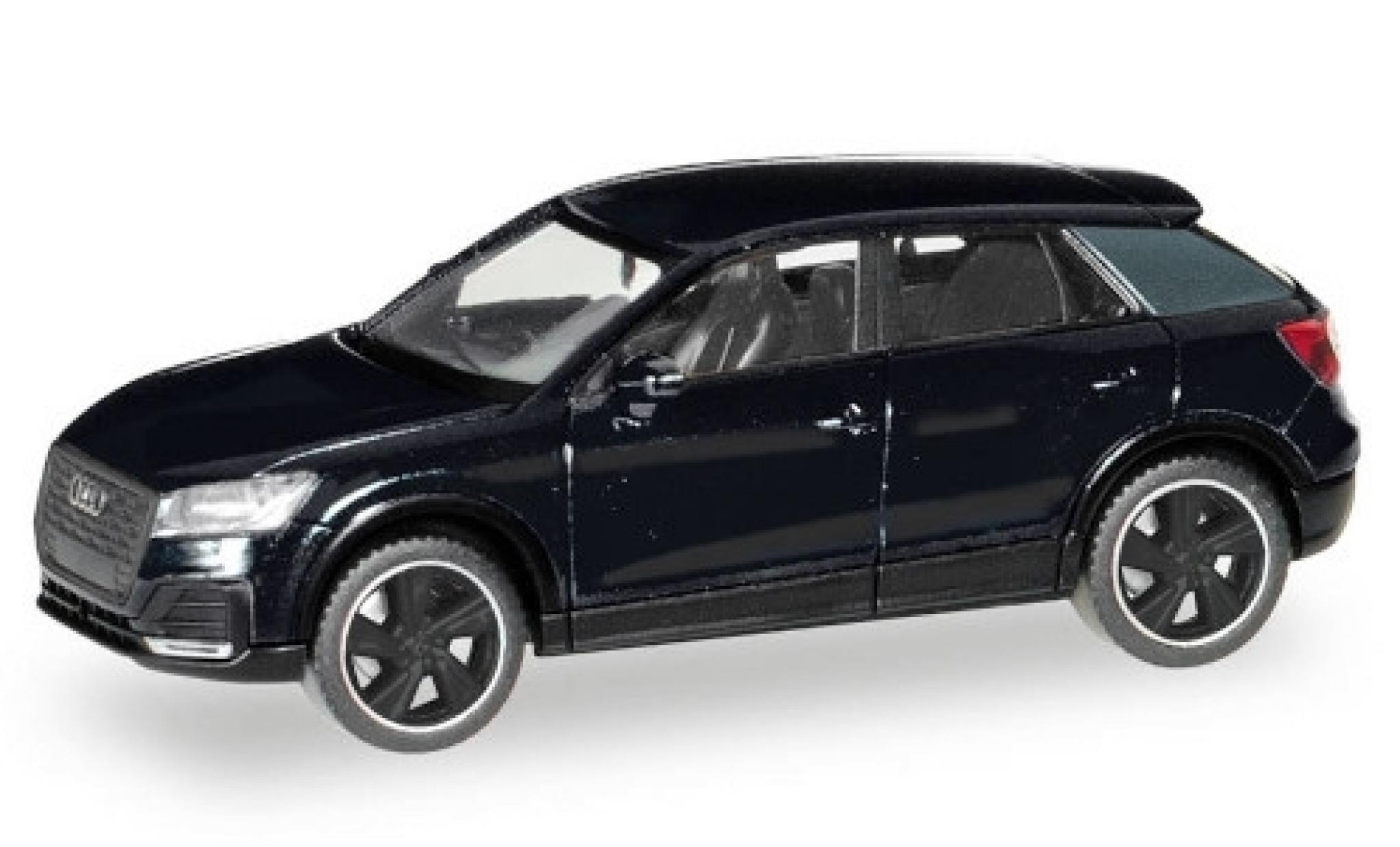 Audi Q2 1/87 Herpa black Black Edition diecast model cars