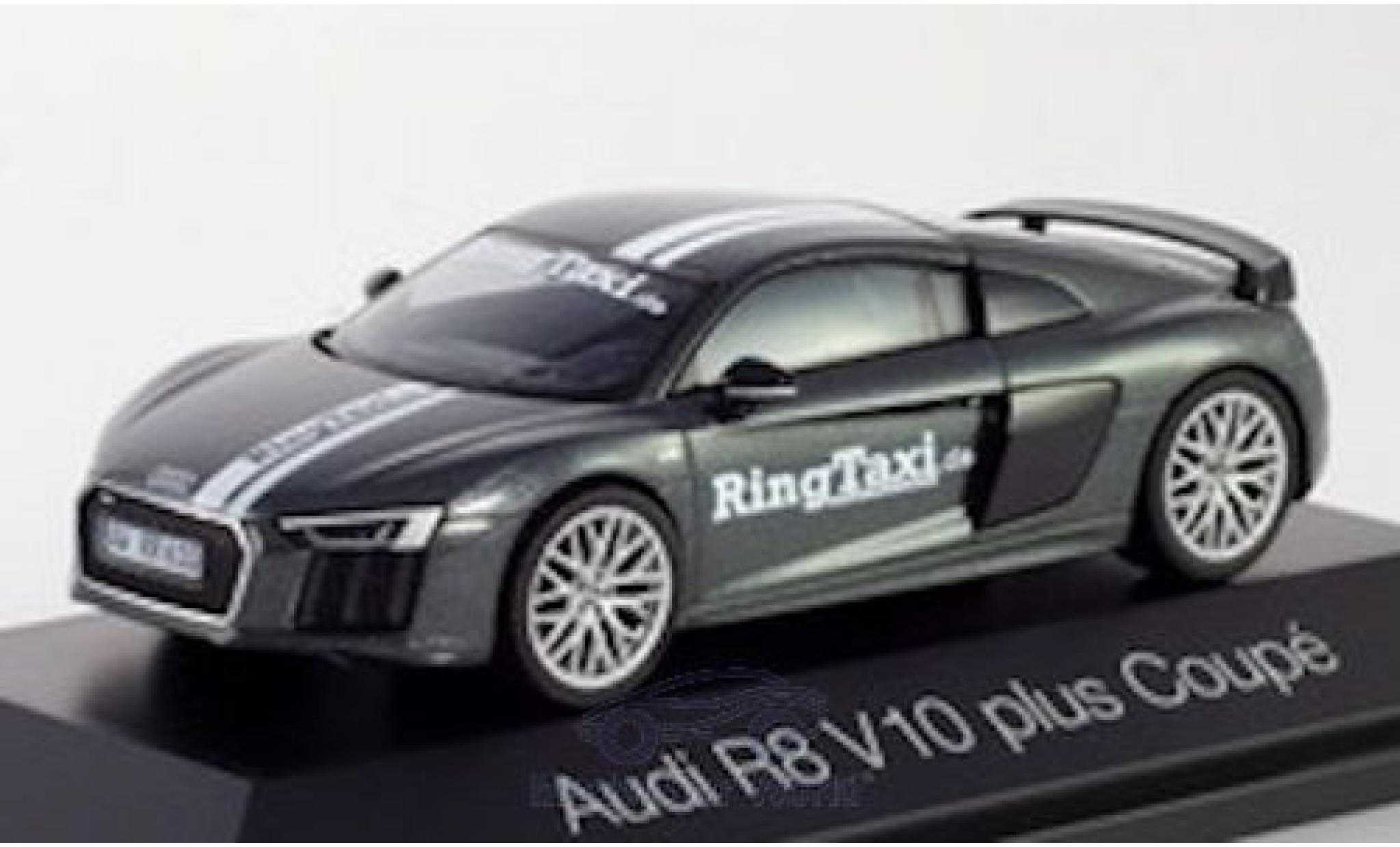 Audi R8 1/43 Herpa V10 Plus metallic grey/Dekor RingTaxi N&uuml;rburgring diecast model cars