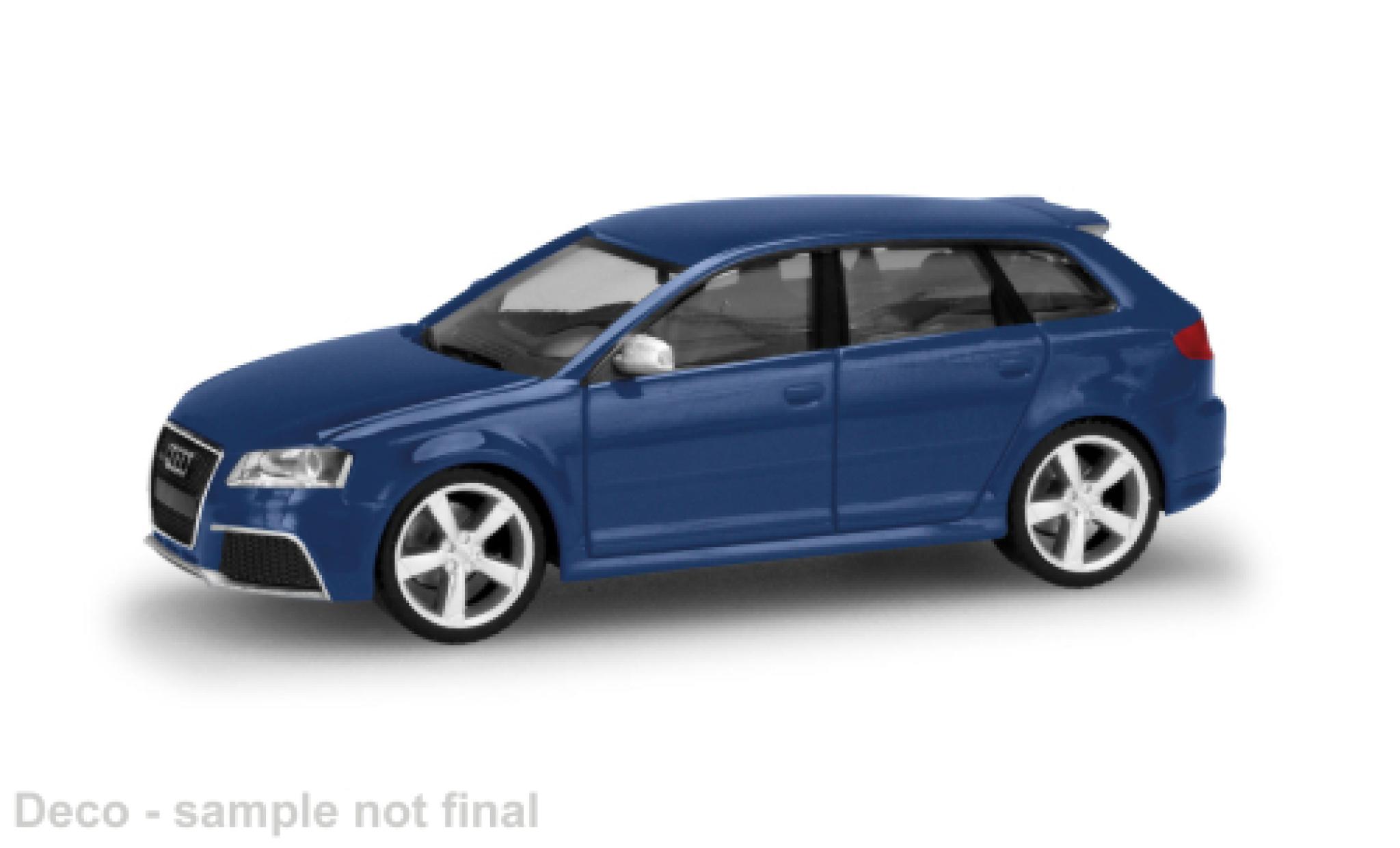 Audi RS3 1/87 Herpa Sportback blue 2011 1:87 diecast model cars