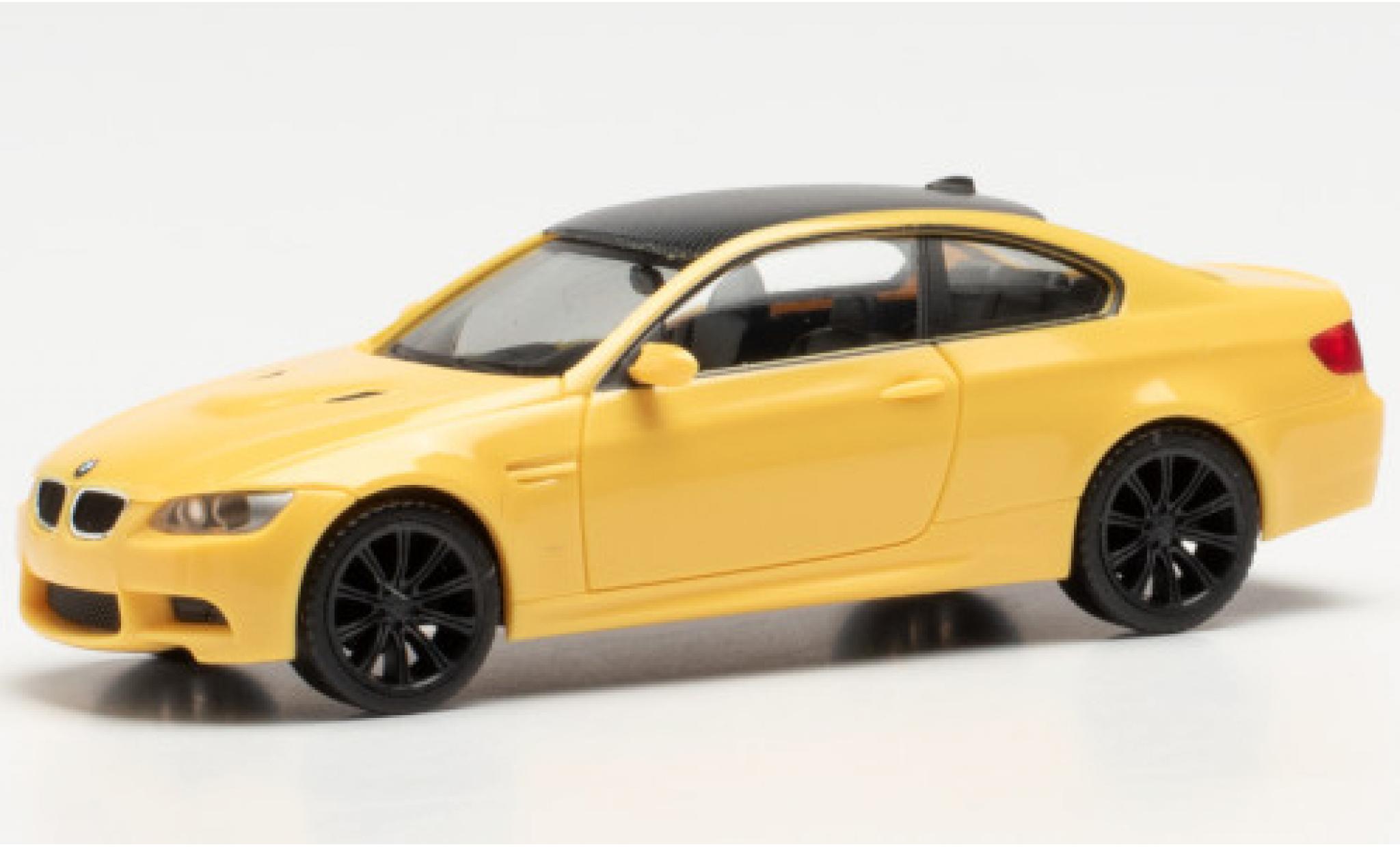 Bmw M3 1/87 Herpa Coupe (E92) yellow/carbon diecast model cars