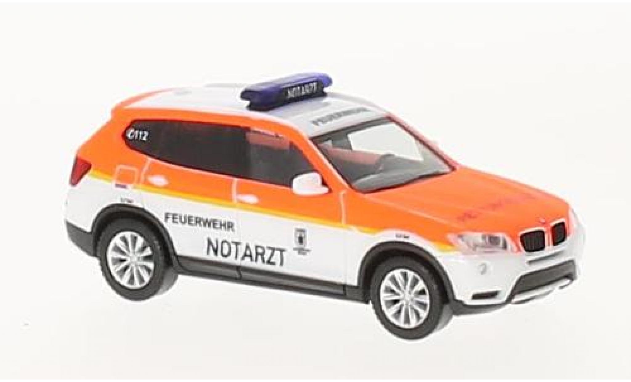 Bmw X3 1/87 Herpa Fire brigade M&uuml;nchen / Notarzt diecast model cars
