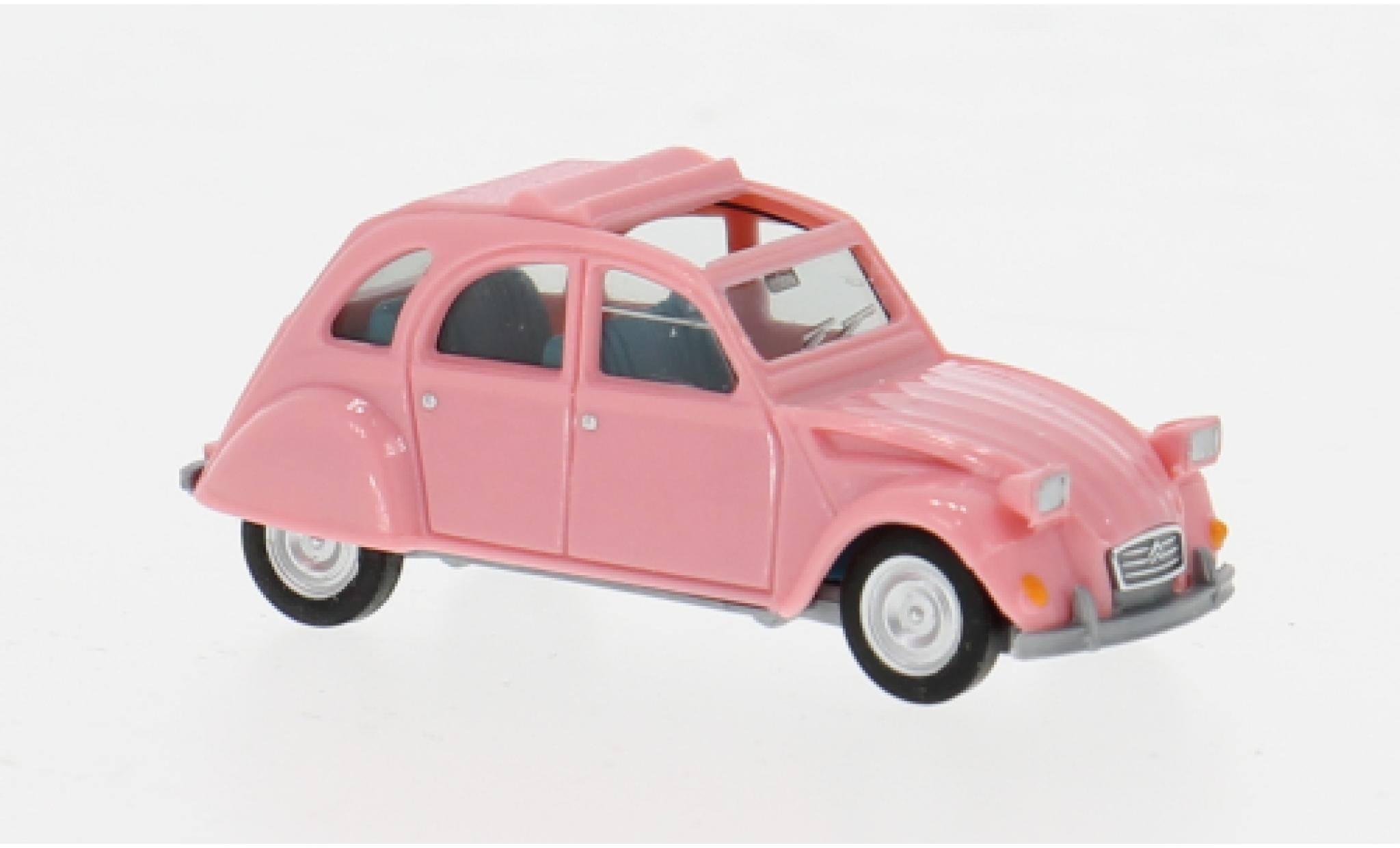 Citroen 2CV 1/87 Herpa pink 1:87 diecast model cars