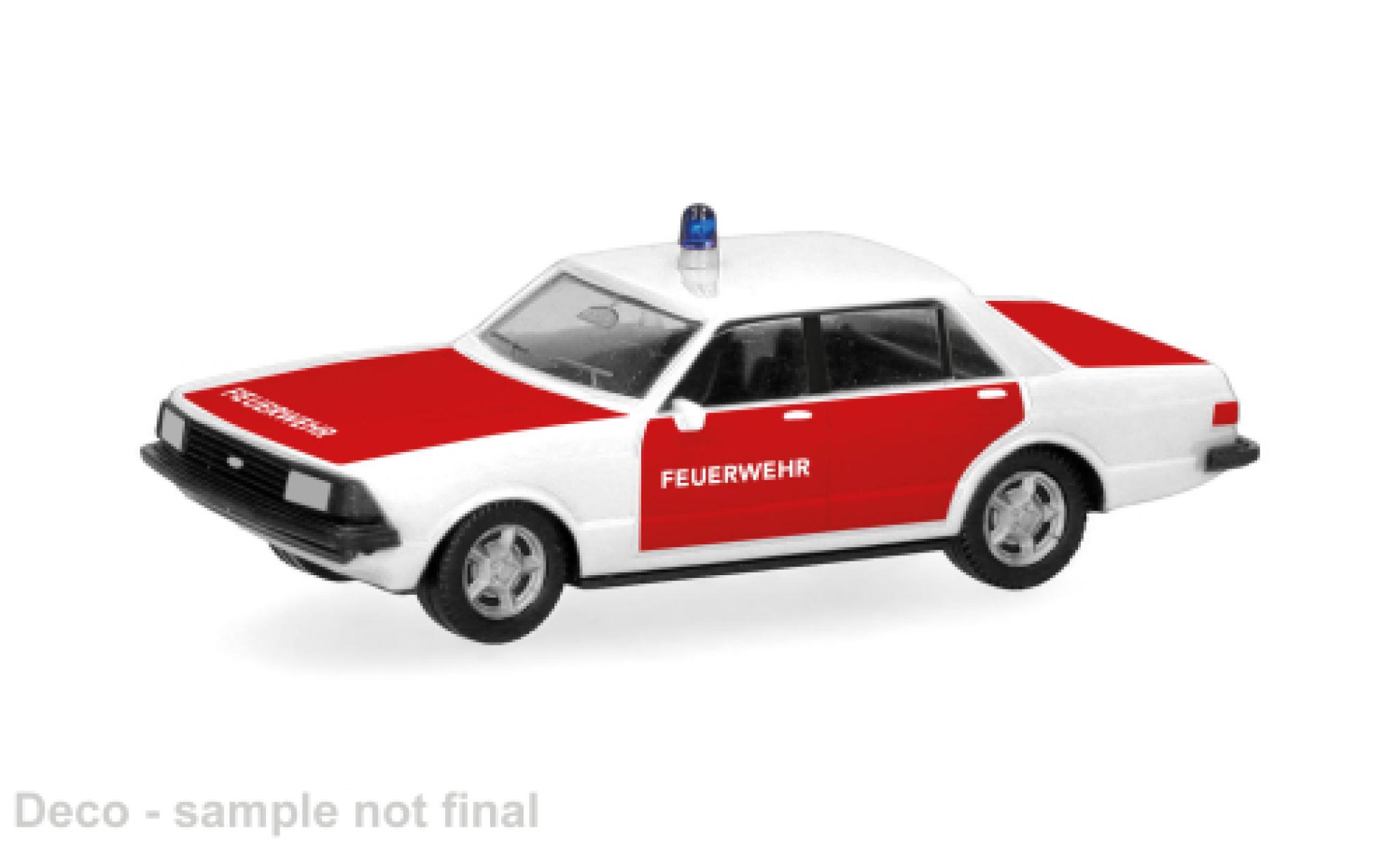 Ford Granada 1/87 Herpa white/red Fire brigade 1:87 diecast model cars