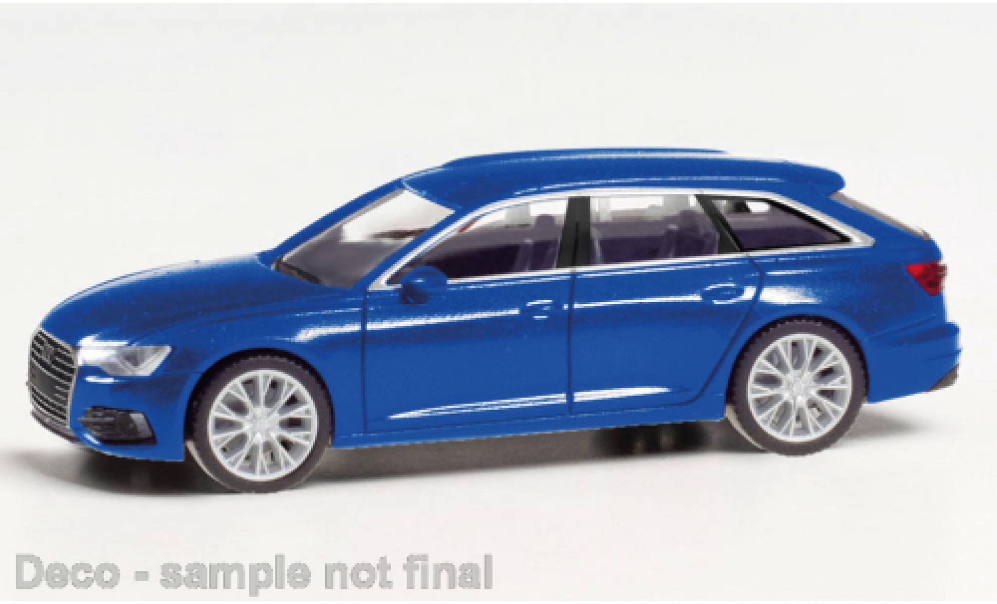 Audi A6 1/87 Herpa Avant metallise blue diecast model cars