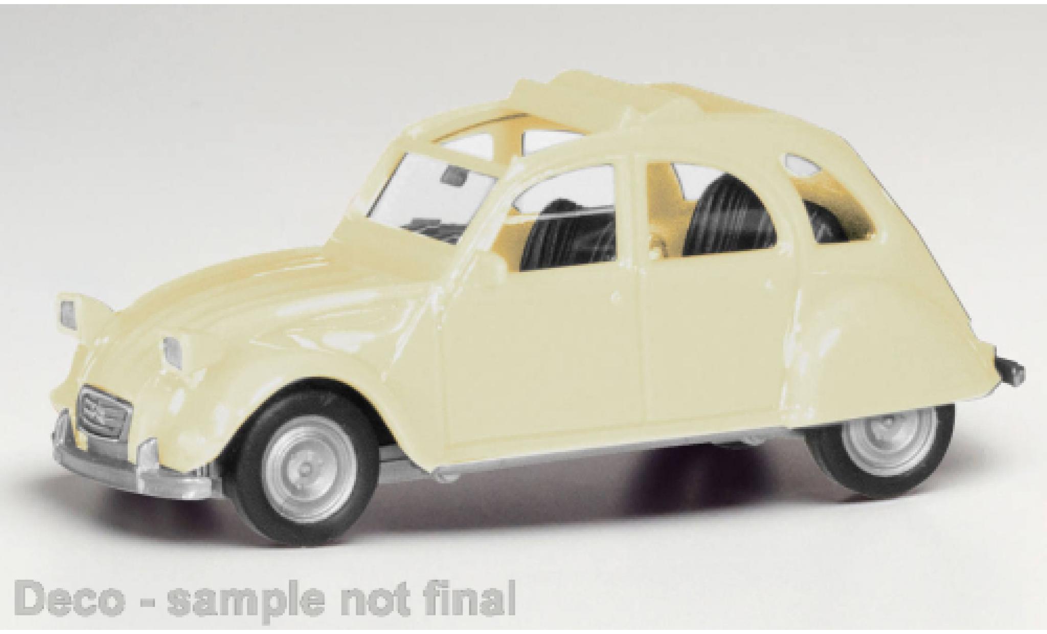 Citroen 2CV 1/87 Herpa beige clair diecast model cars
