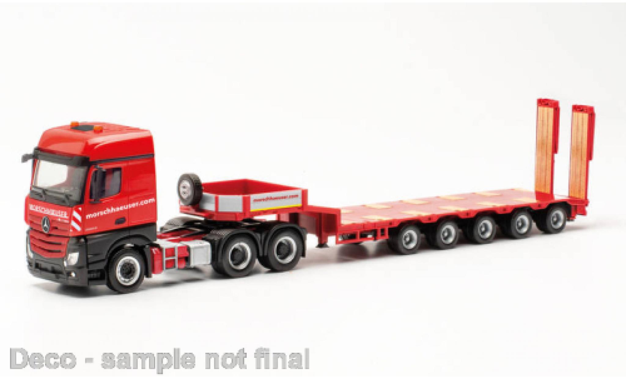 Mercedes Actros 1/87 Herpa Bigspace 6x4 Morschh&auml;user diecast model cars
