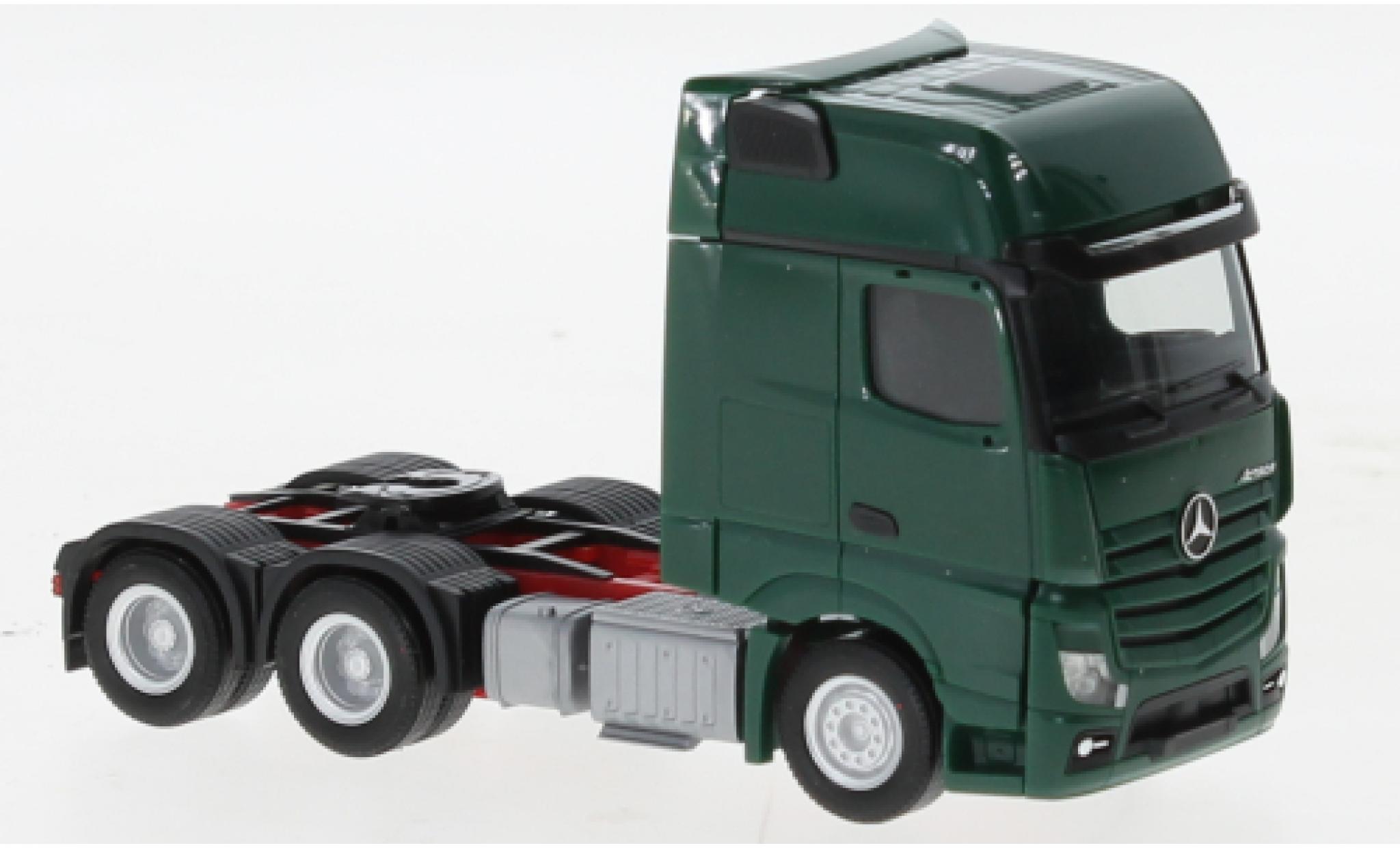 Mercedes Actros 1/87 Herpa Gigaspace 6x4 green fonc&eacute; diecast model cars