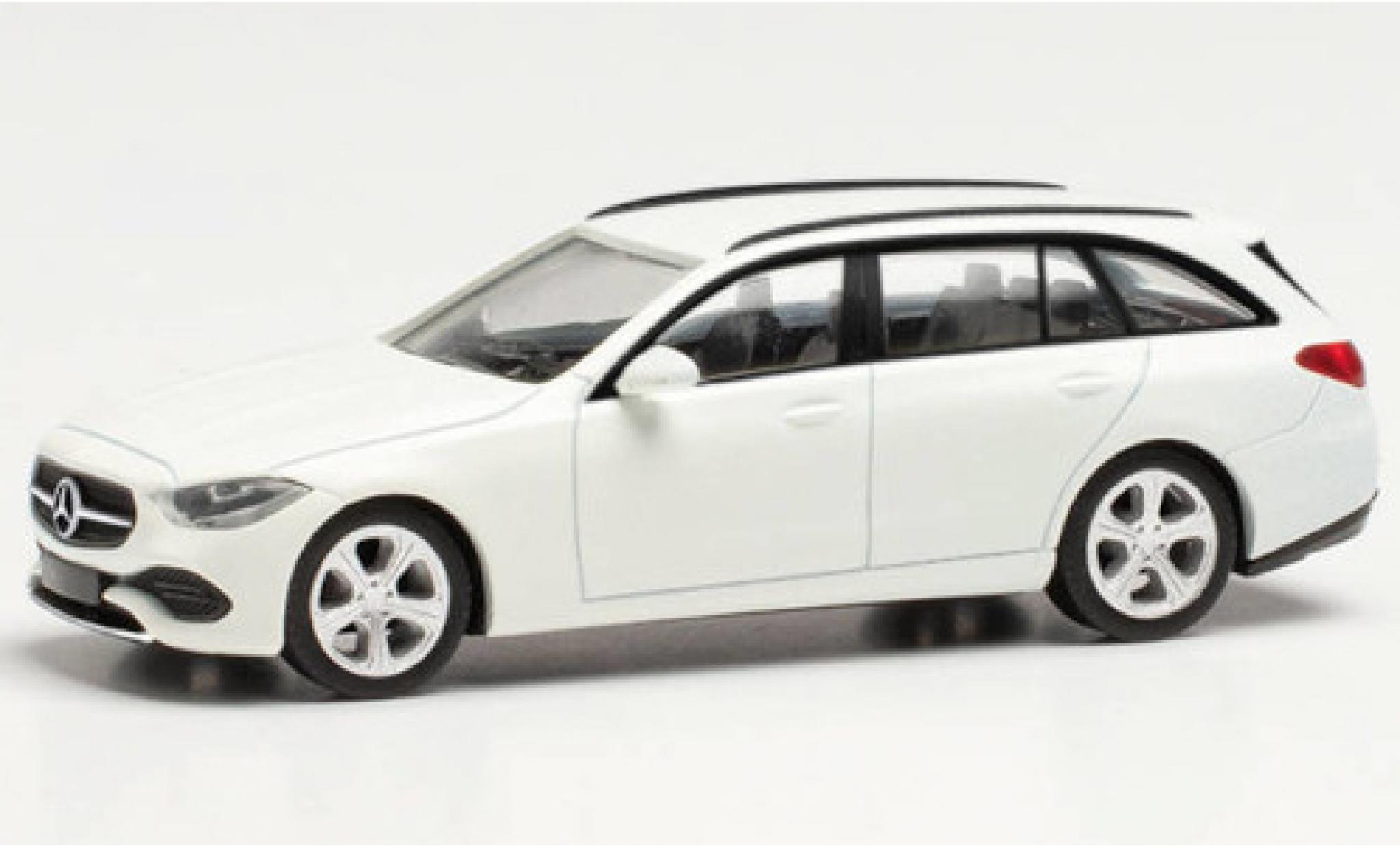 Mercedes Classe C 1/87 Herpa T-Modell (S206) white diecast model cars