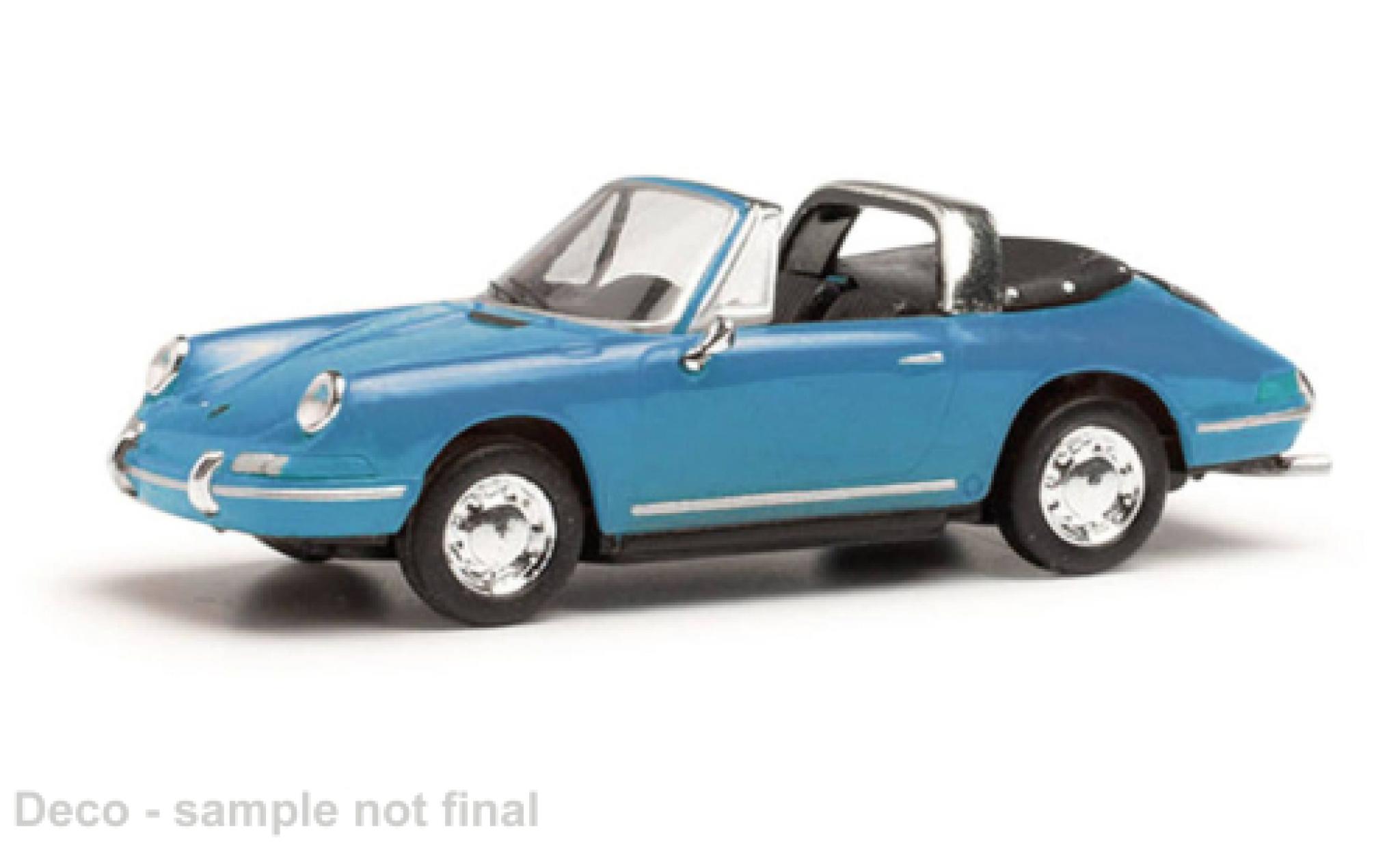 Porsche 911 1/87 Herpa Targa blue clair diecast model cars