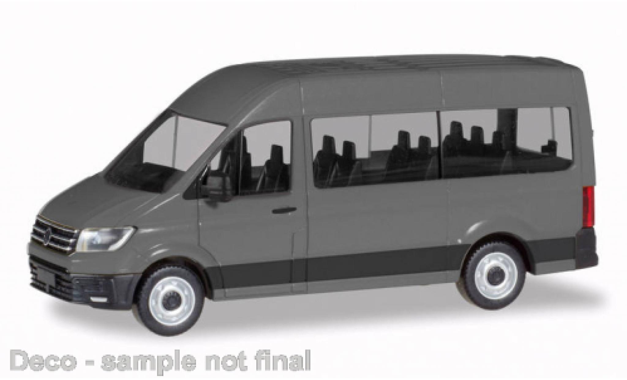 Volkswagen Crafter 1/87 Herpa bus HD grey diecast model cars