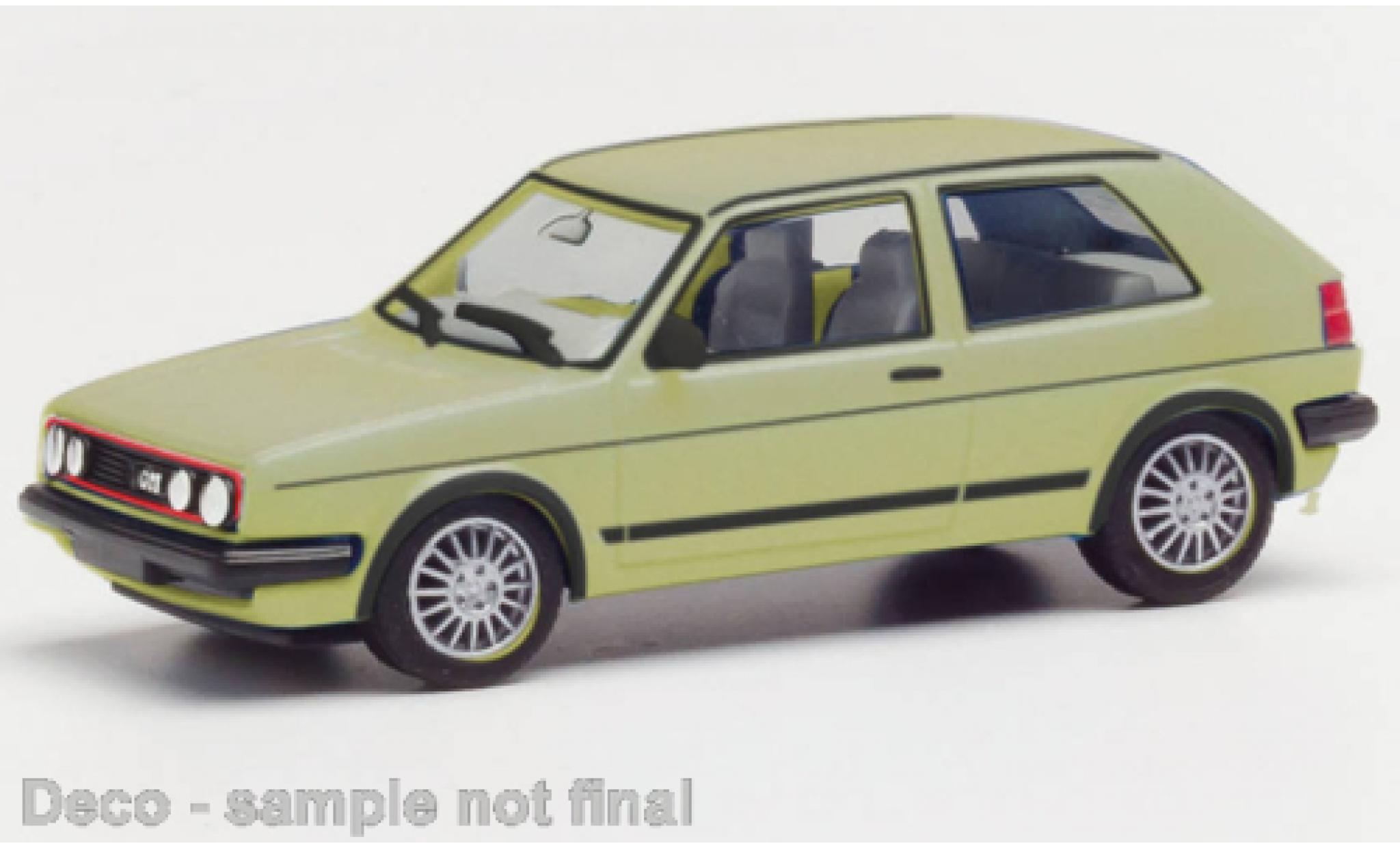 Volkswagen Golf 1/87 Herpa II GTI metallise la chaux diecast model cars