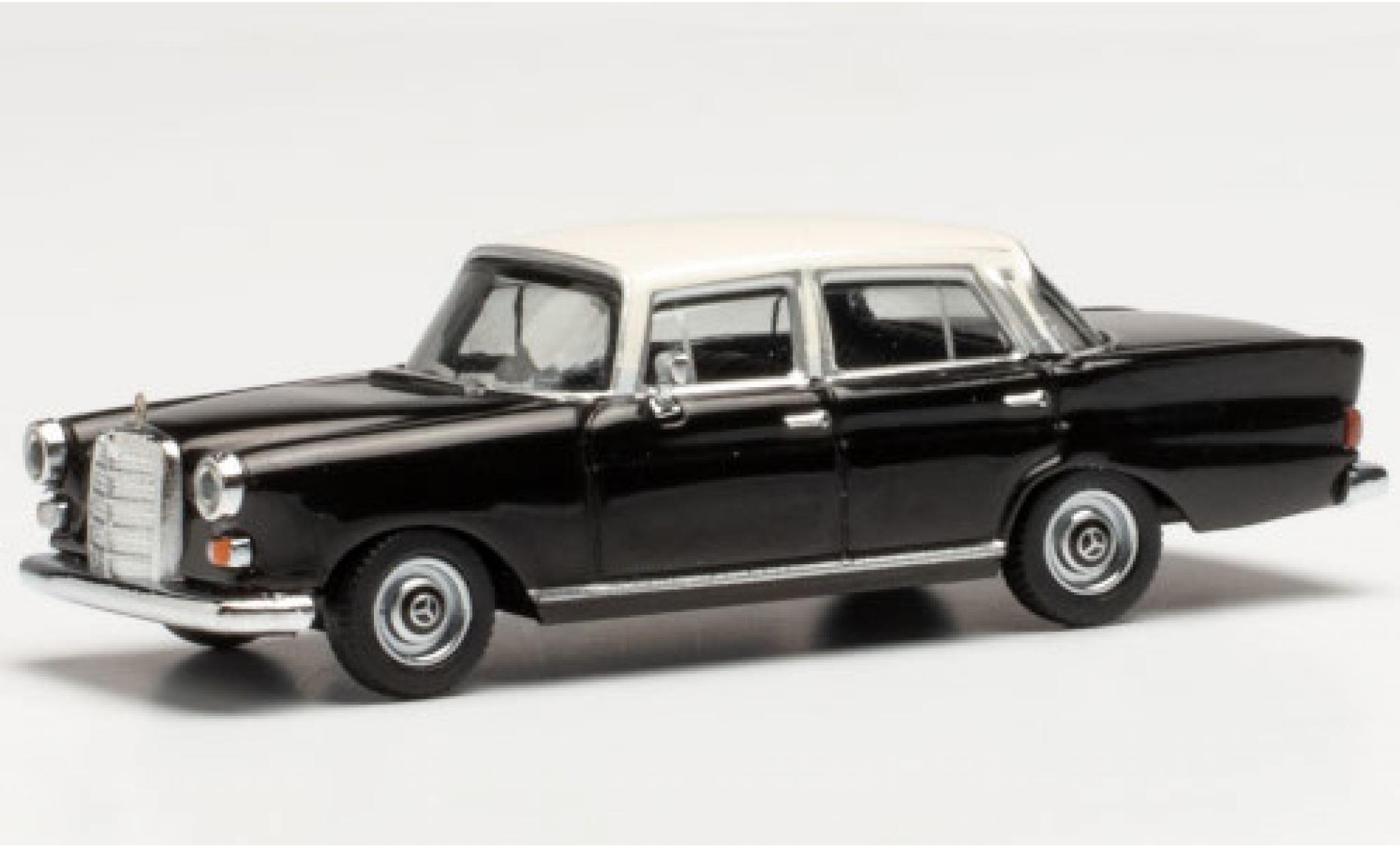 Mercedes 200 1/87 Herpa (W110) black/white diecast model cars