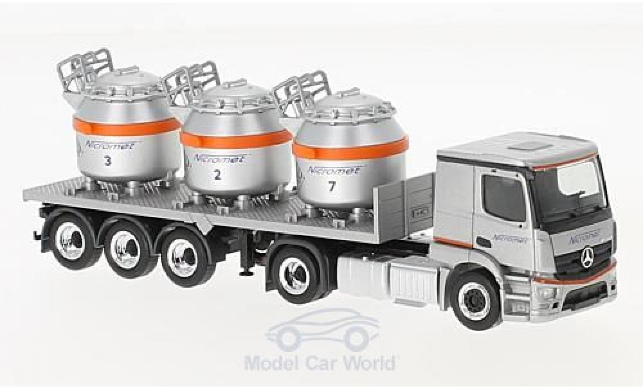 Mercedes CLA 1/87 Herpa Actros Classicspace 23 Nicromet (PL) Aluminiumtiegel-Sattelzug diecast model cars