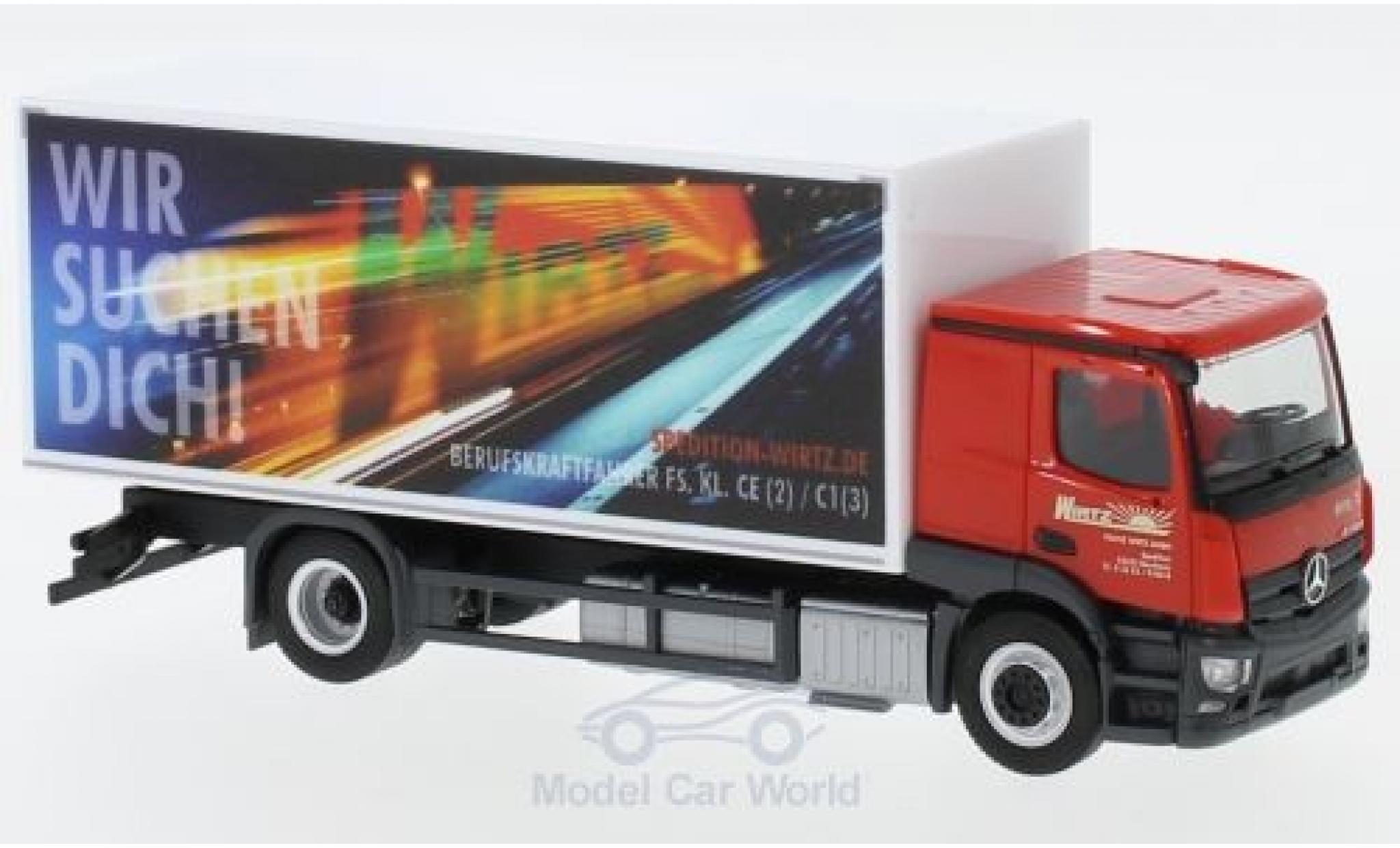 Mercedes CLA 1/87 Herpa Actros Classicspace Wirtz K&uuml;hlkoffer-LKW diecast model cars