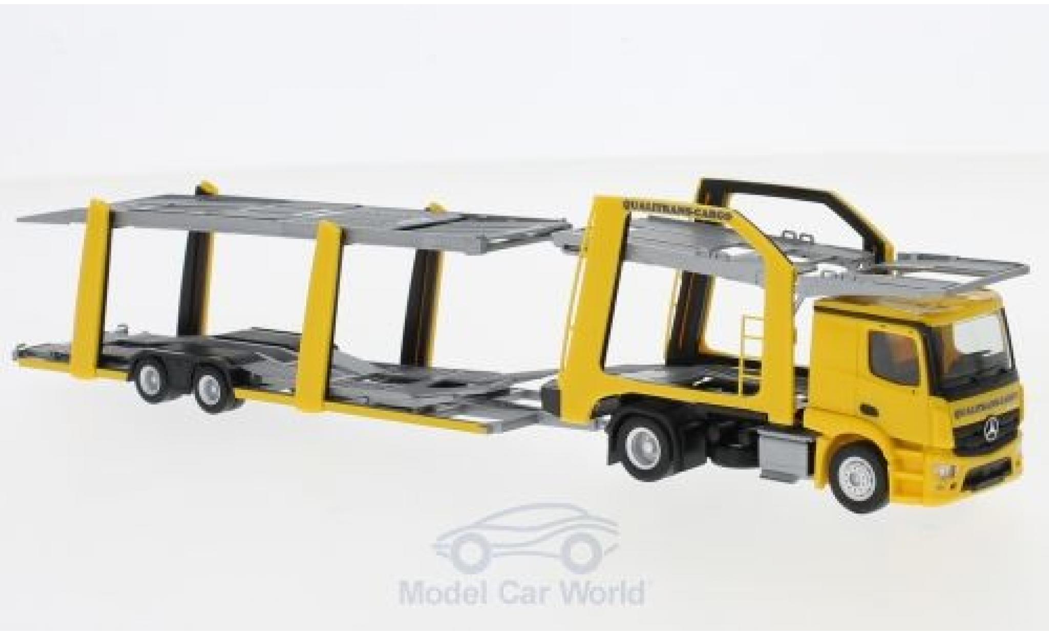 Mercedes Actros 1/87 Herpa Eurolohr Qualitrans Cargo (HU) Autotansporter diecast model cars