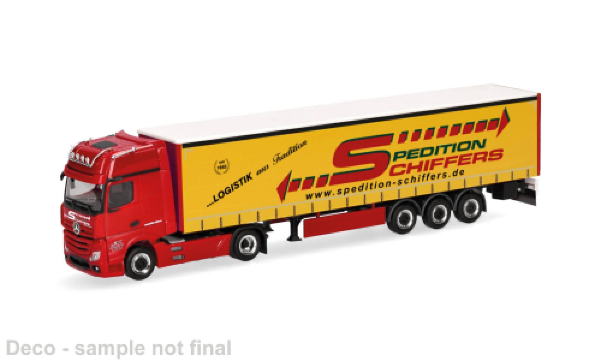 Mercedes Actros 1/87 Herpa Gigaspace Spedition Schiffers 1:87 diecast model cars
