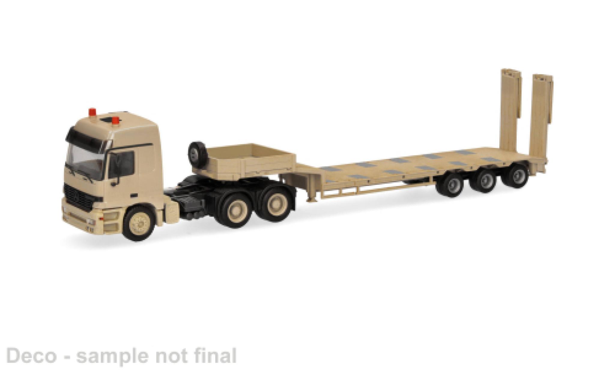 Mercedes Actros 1/87 Herpa L beige Belgian Army 1:87 diecast model cars
