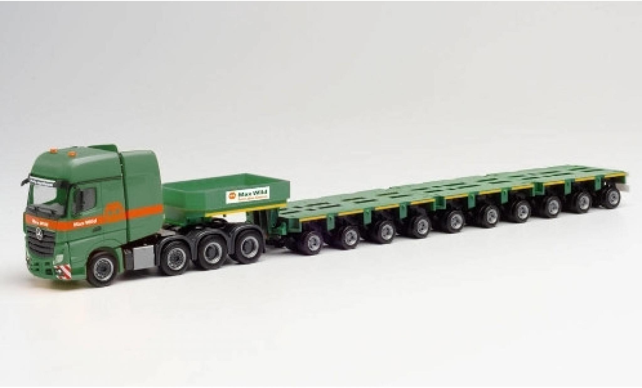 Mercedes Actros 1/87 Herpa SLT Max Wild Tiefladesattelzug diecast model cars