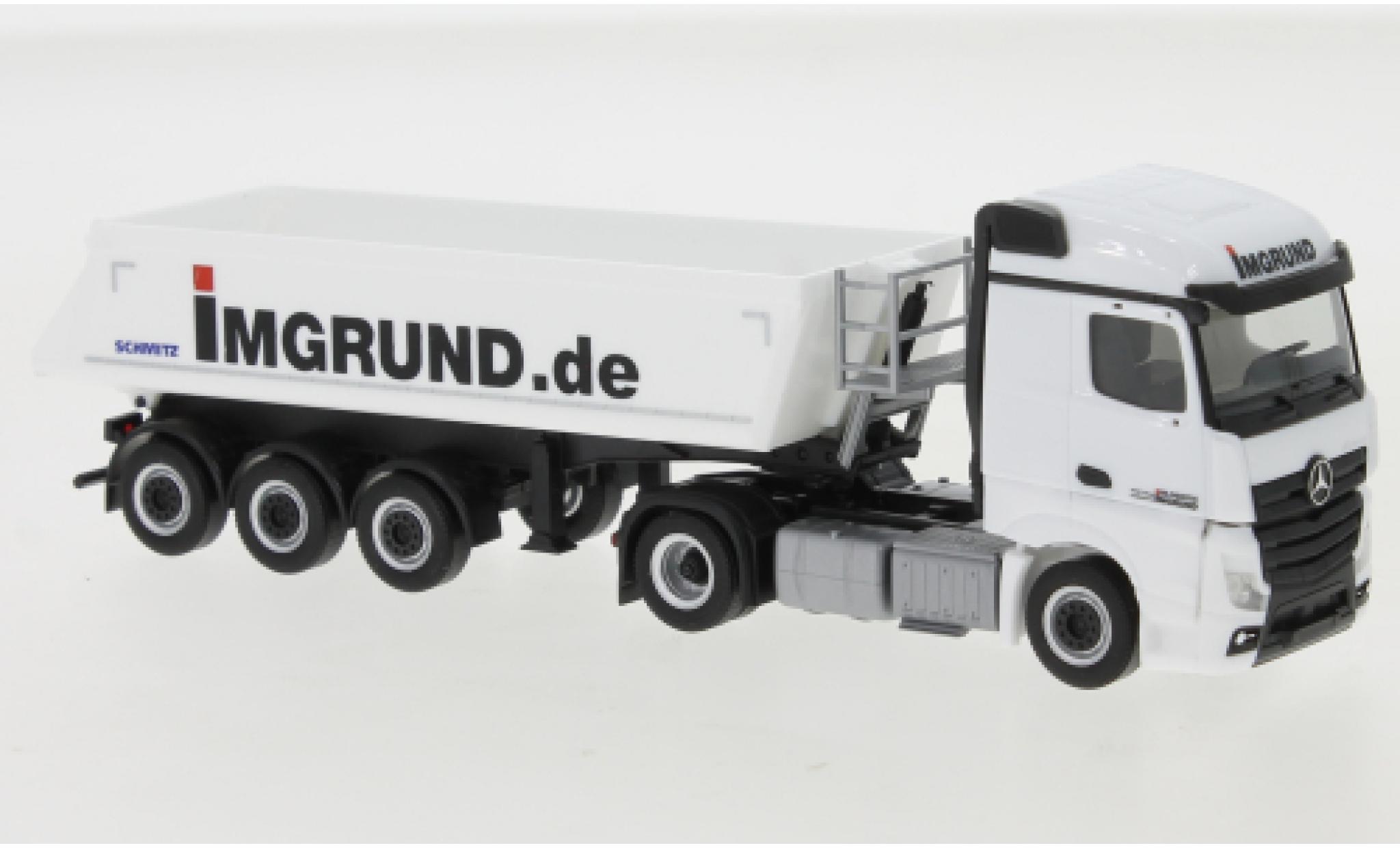 Mercedes Actros 1/87 Herpa Streamspace 2.5 Imgrund Schmitz Kipp-Sattelzug diecast model cars