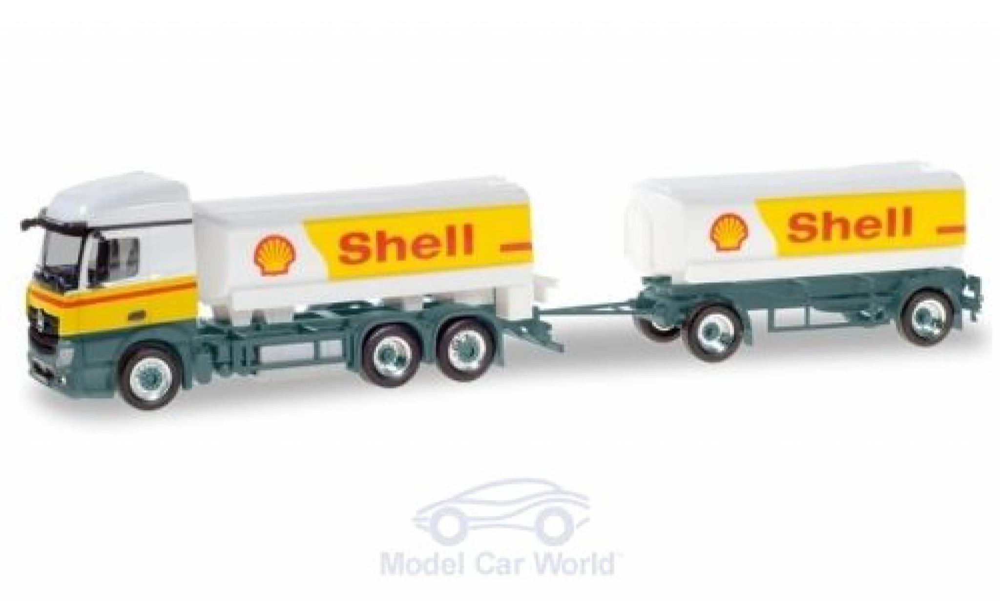 Mercedes Actros 1/87 Herpa StreamSpace S Benzintank-H&auml;ngerzug diecast model cars