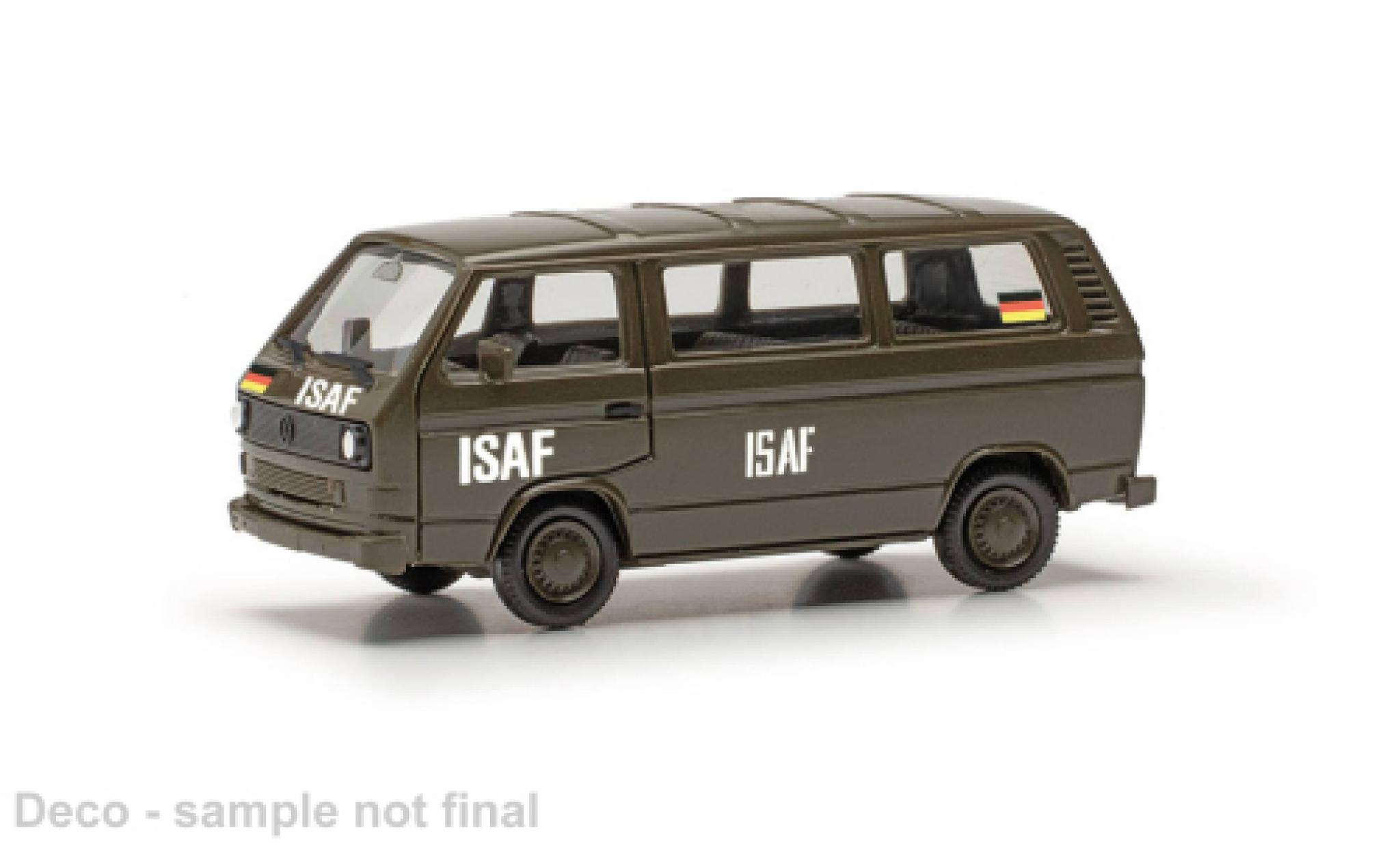 Volkswagen T3 1/87 Herpa Military bus ISAF diecast model cars
