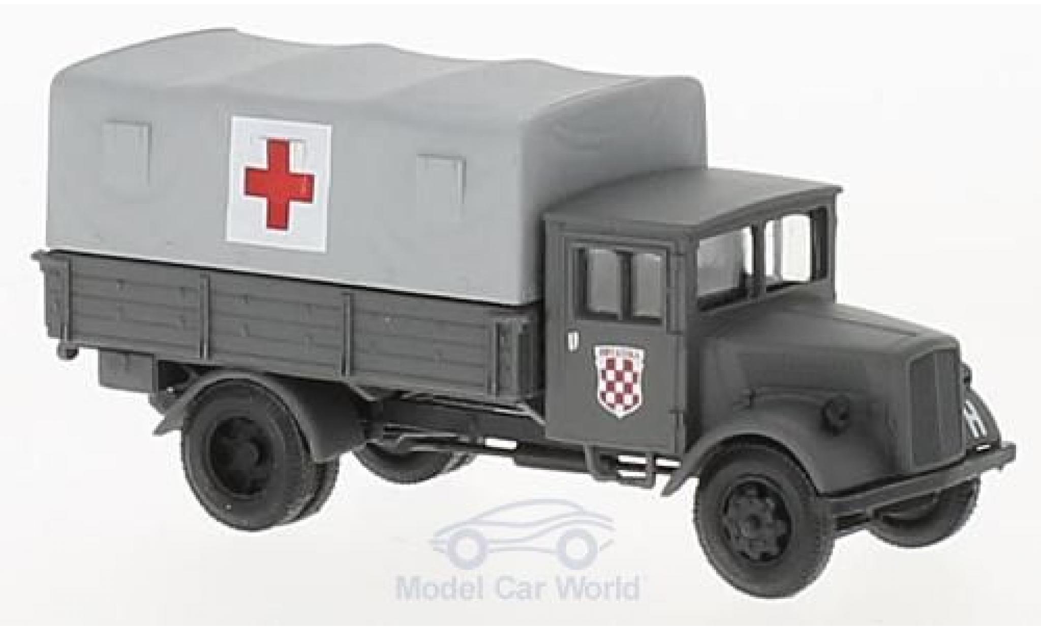 Opel Blitz 1/87 Herpa Sanit&auml;ts-LKW der Einsatzkr&auml;fte Kroatiens diecast model cars