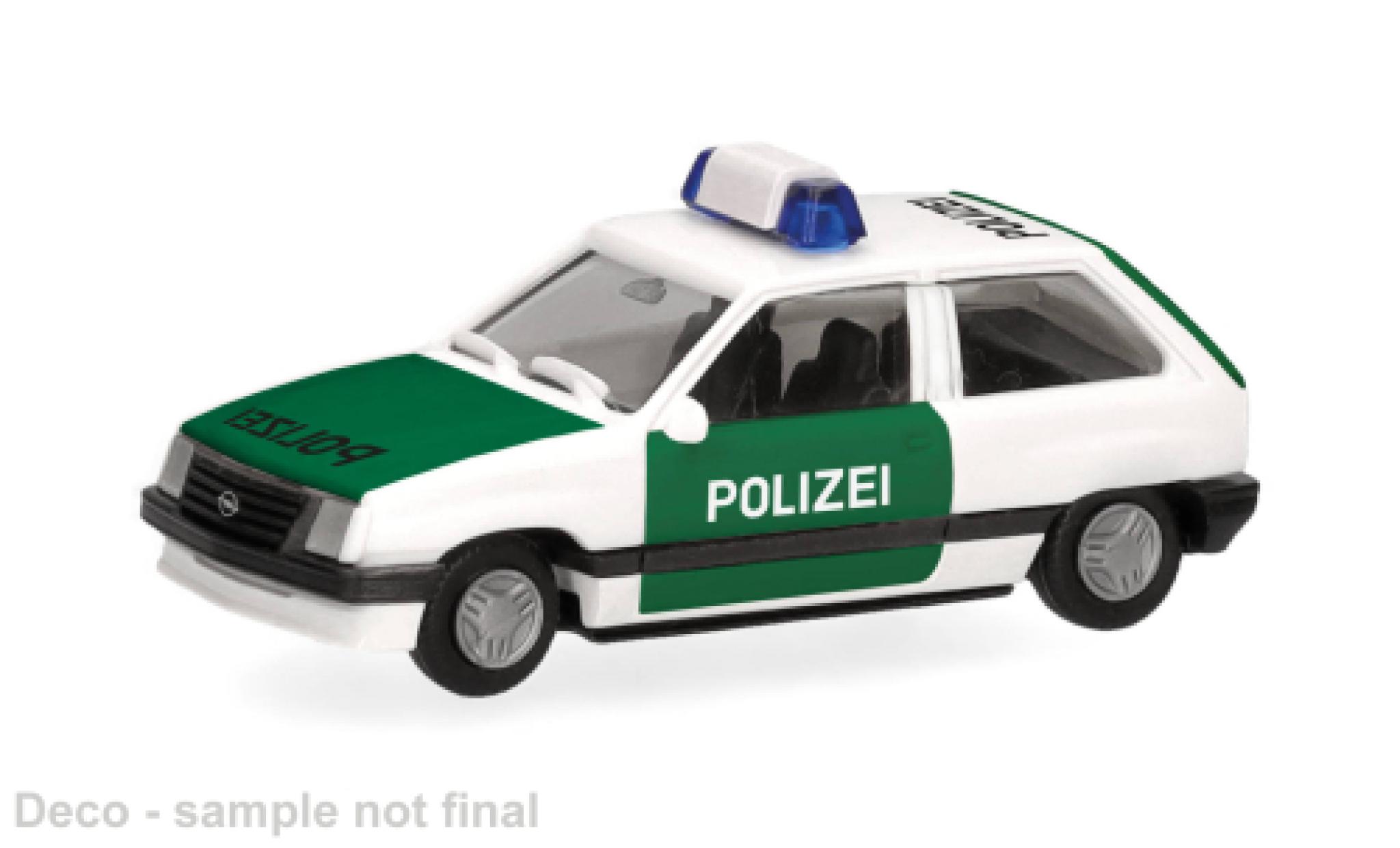 Opel Corsa 1/87 Herpa green/white Federal Police 1:87 diecast model cars