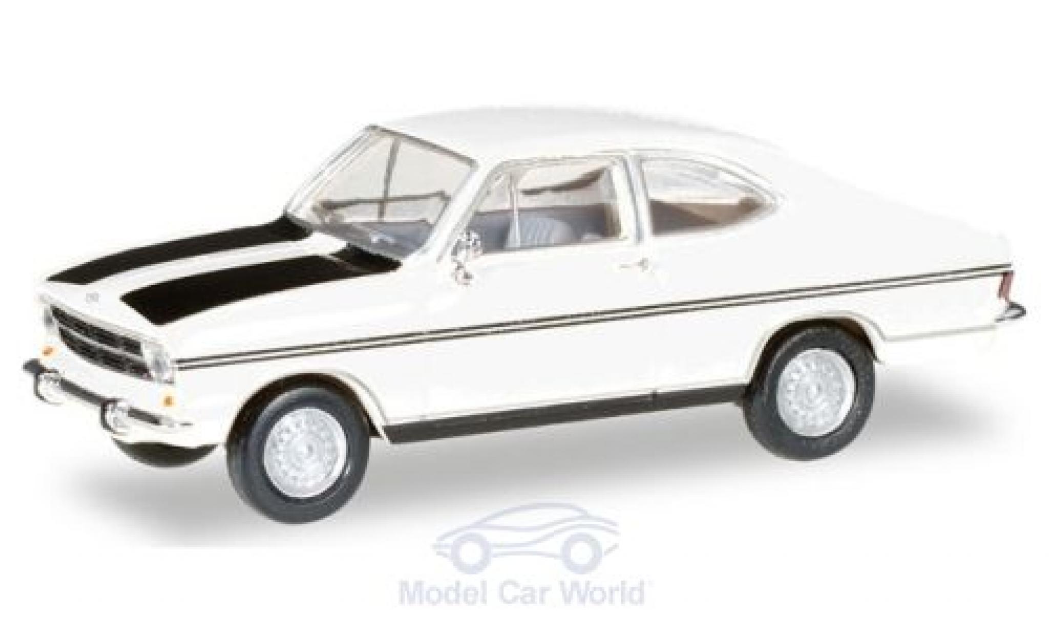Opel Kadett 1/87 Herpa B Coupe Rally white/black diecast model cars