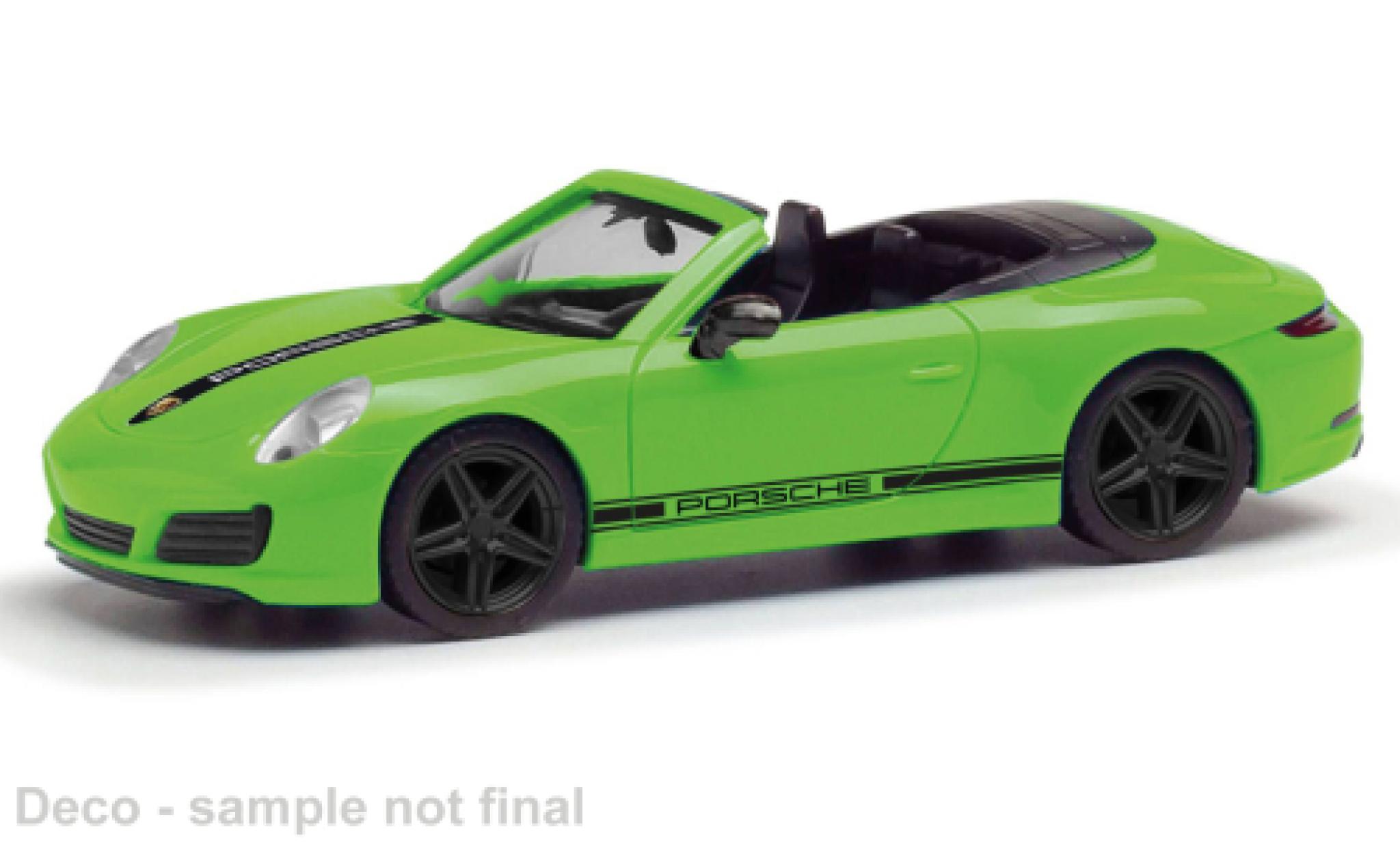 Porsche 991 1/87 Herpa 911  Carrera 2 green 1:87 diecast model cars