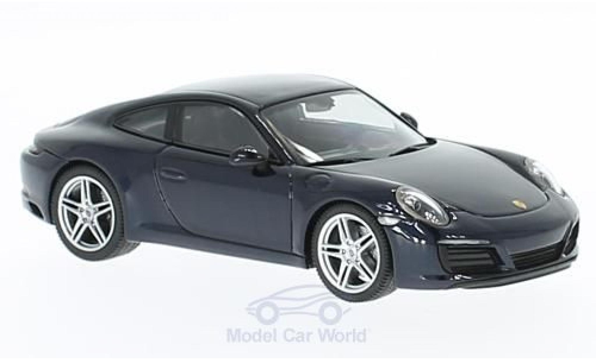 Porsche 991 SC 1/43 Herpa 911 () Carrera 4 Coupe metallic blue diecast model cars