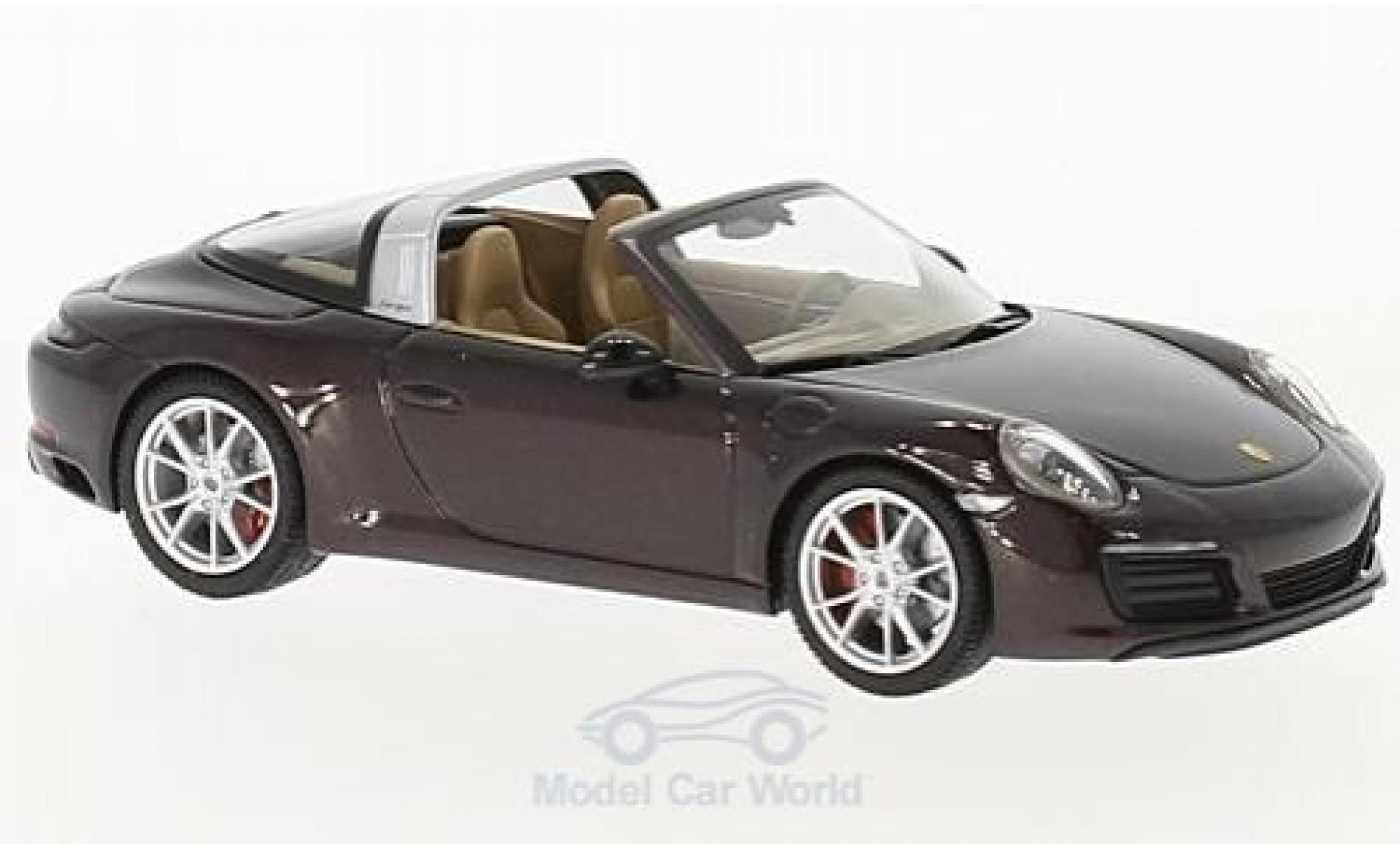 Porsche 991 Targa 1/43 Herpa 911 () Targa 4S metallic brown diecast model cars
