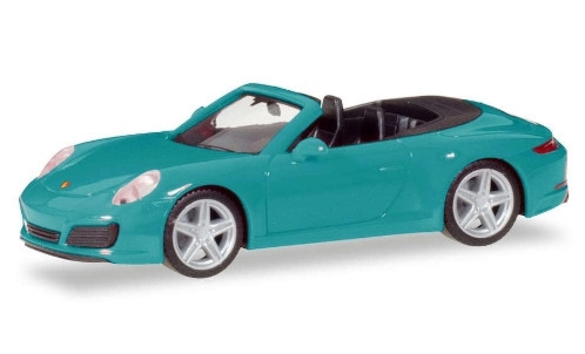 Porsche 911 1/87 Herpa Carrera 2 Convertible blue diecast model cars
