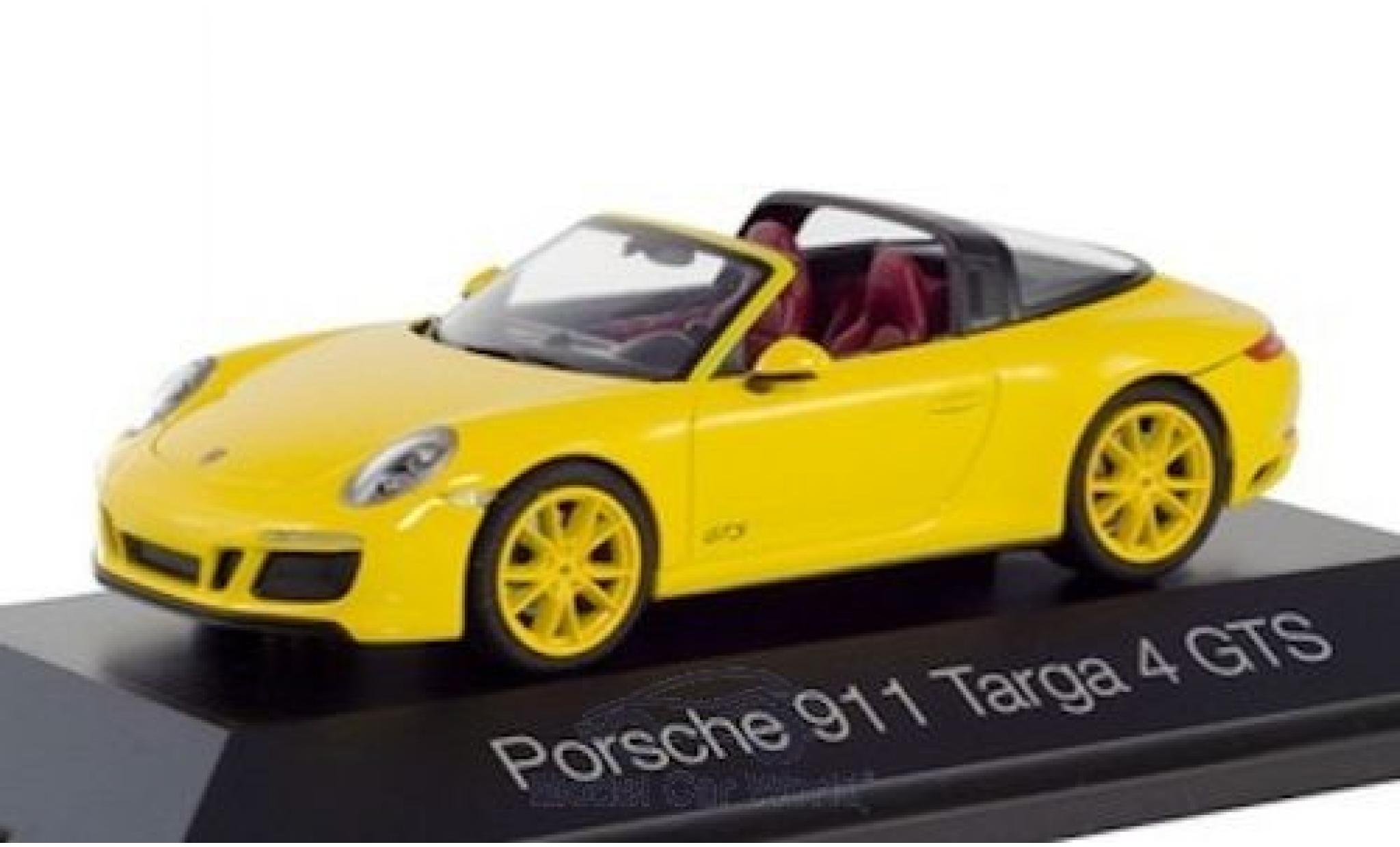 Porsche 992 Targa 1/43 Herpa 911 Targa 4 GTS () yellow diecast model cars