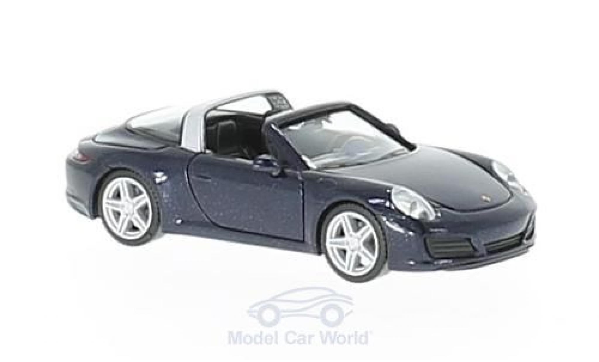 Porsche 911 1/87 Herpa Targa 4 metallic blue diecast model cars