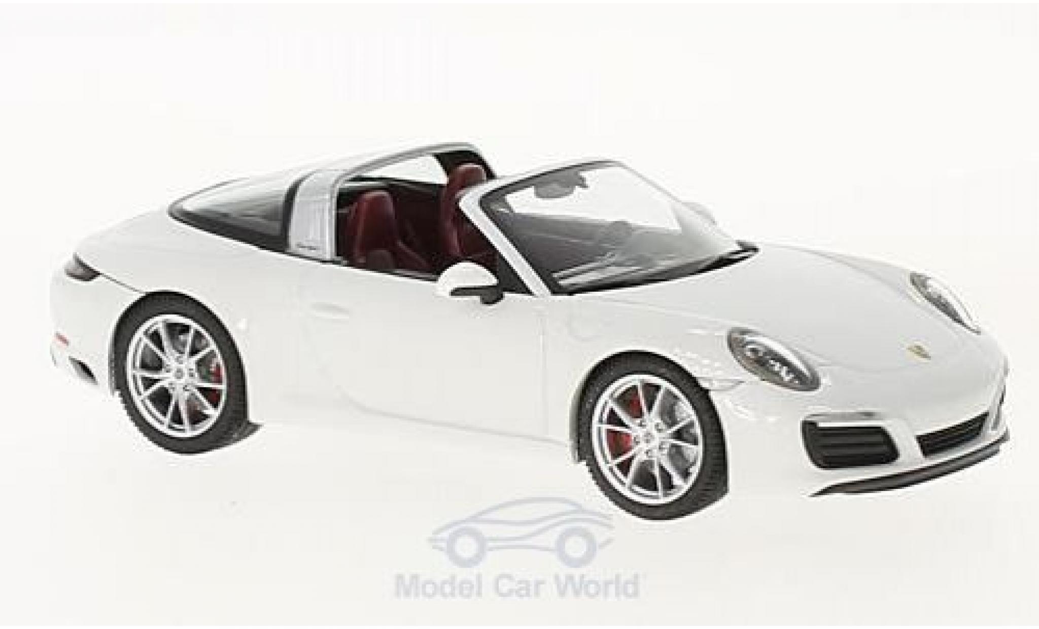 Porsche 911 Targa 1/43 Herpa Targa 4S white diecast model cars