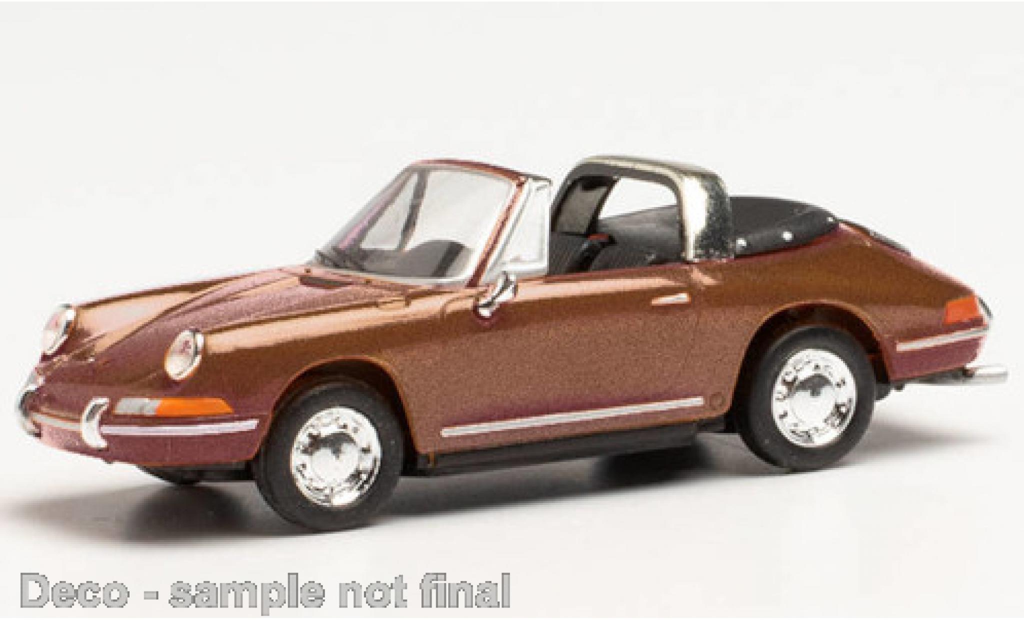 Porsche 911 1/87 Herpa Targa metallic brown diecast model cars