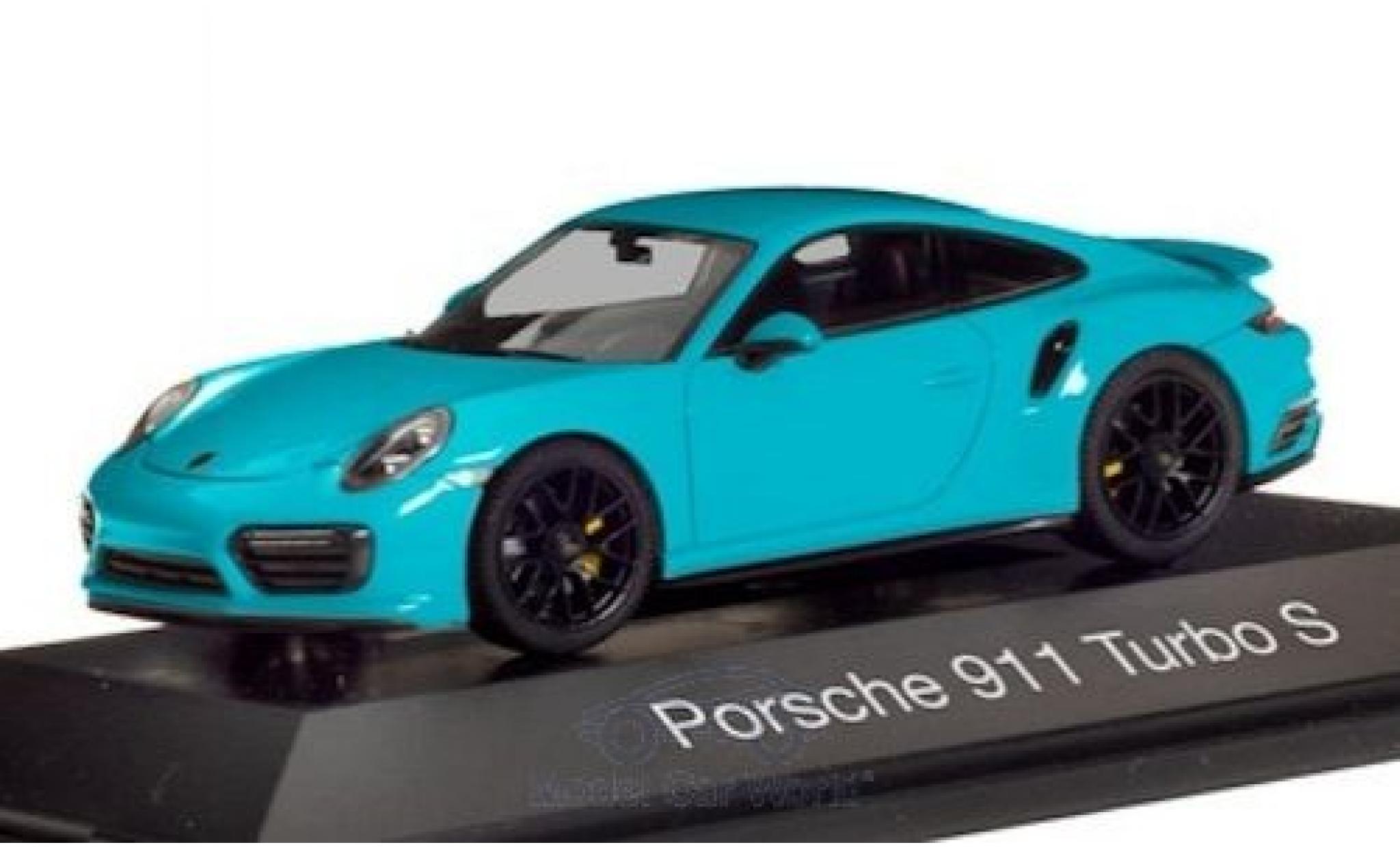 Porsche 992 Turbo s 1/43 Herpa 911 Turbo S () blue diecast model cars